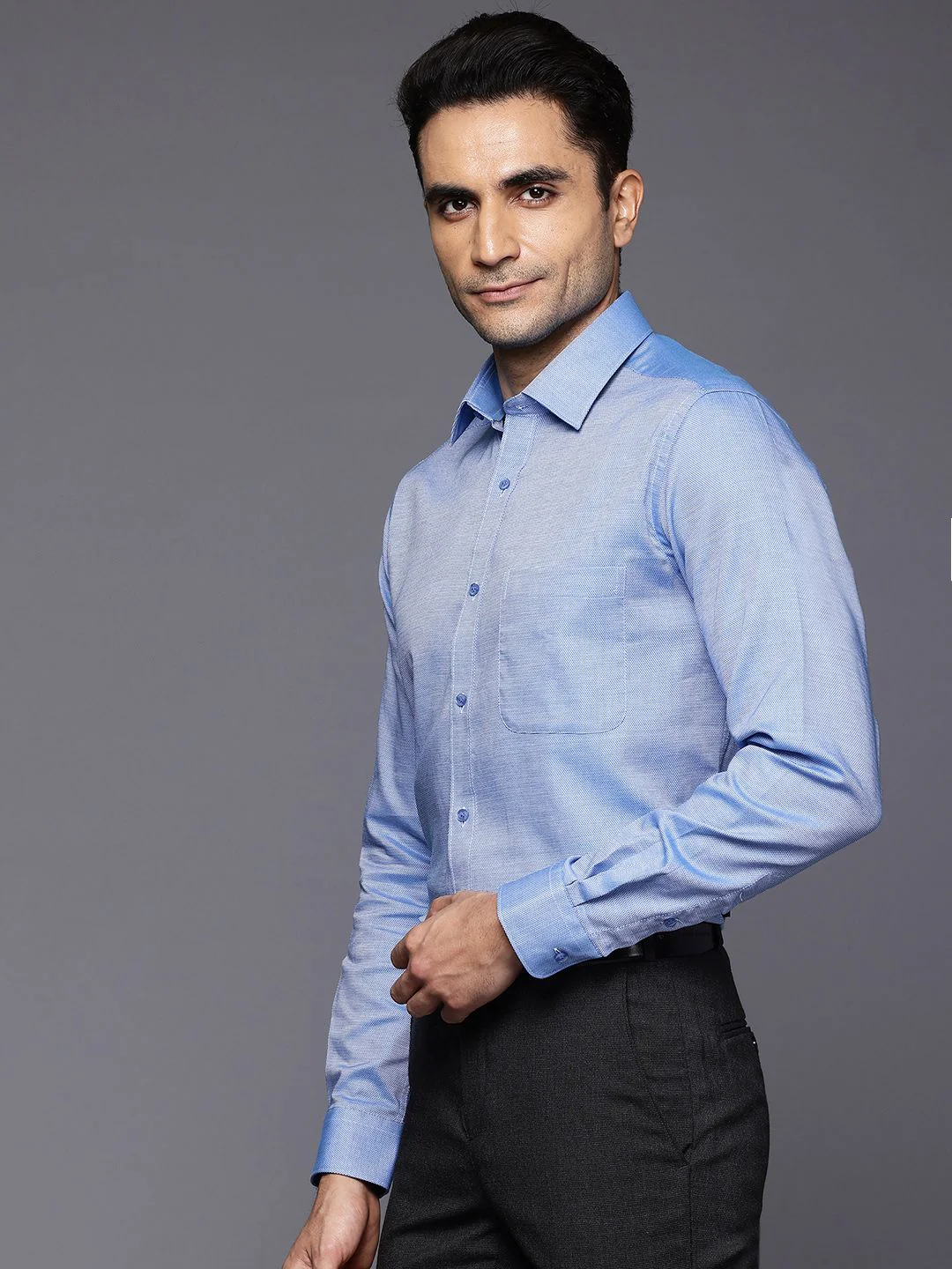 Raymond Slim Fit Pure Cotton Formal Shirt - Image 5