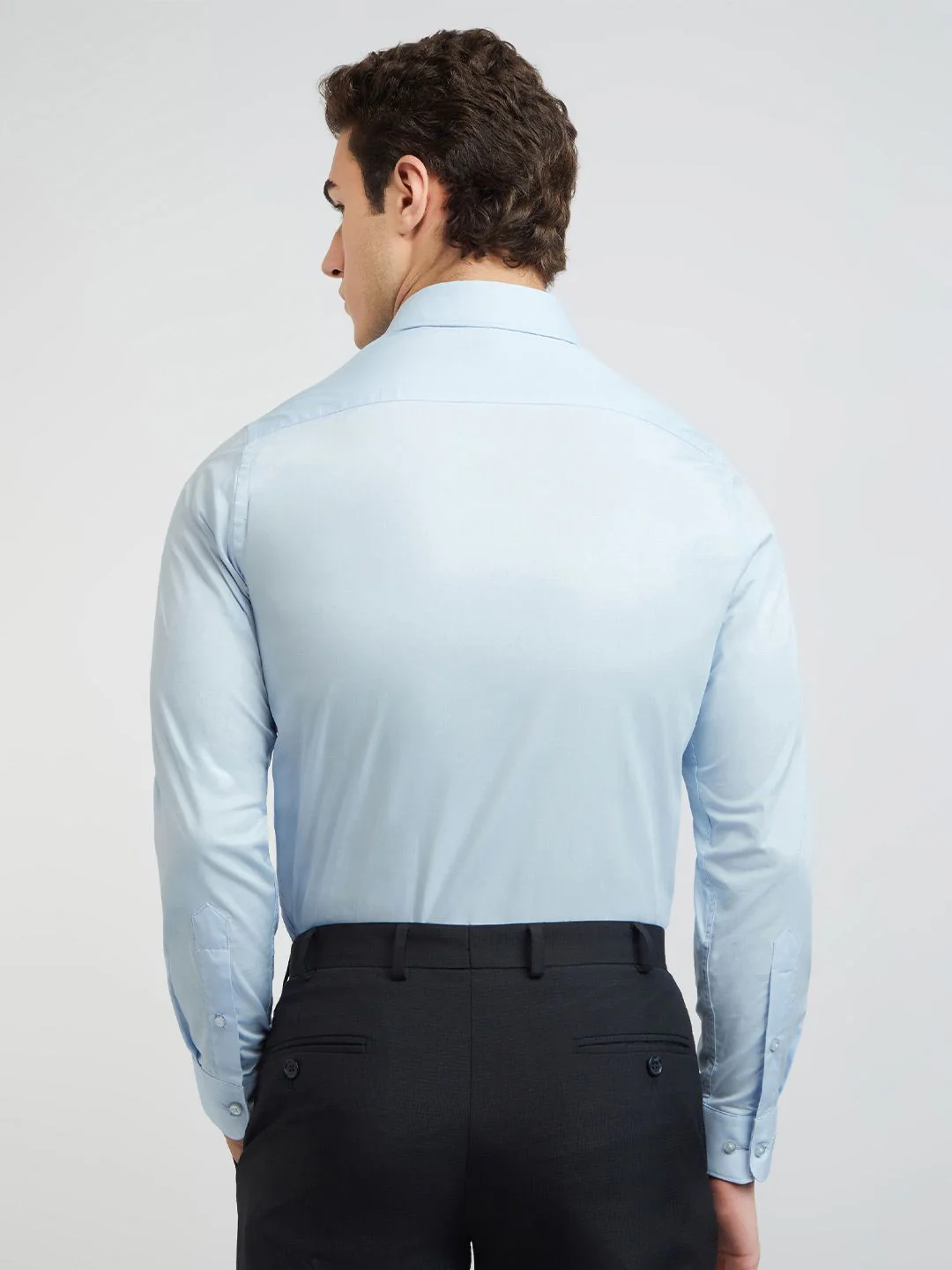 Raymond Solid Slim Fit Pure Cotton Formal Shirt - Image 4