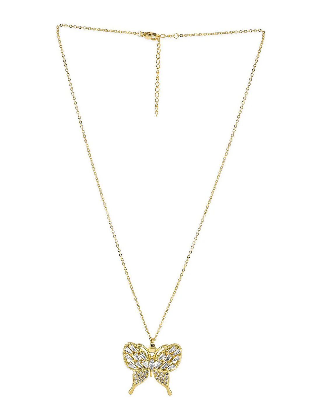 Rubans 18K GoldPlated Stainless Steel TarnishFree Waterproof CZ Demi-Fine Necklace - Image 5
