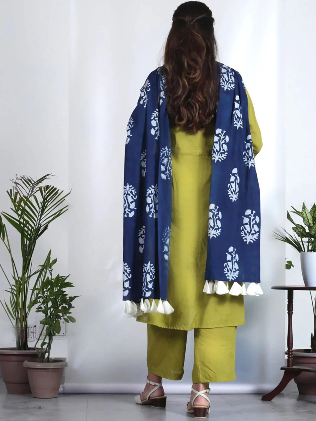 Rustorange Women Round Neck Kurta with Salwar & With Dupatta - Image 5