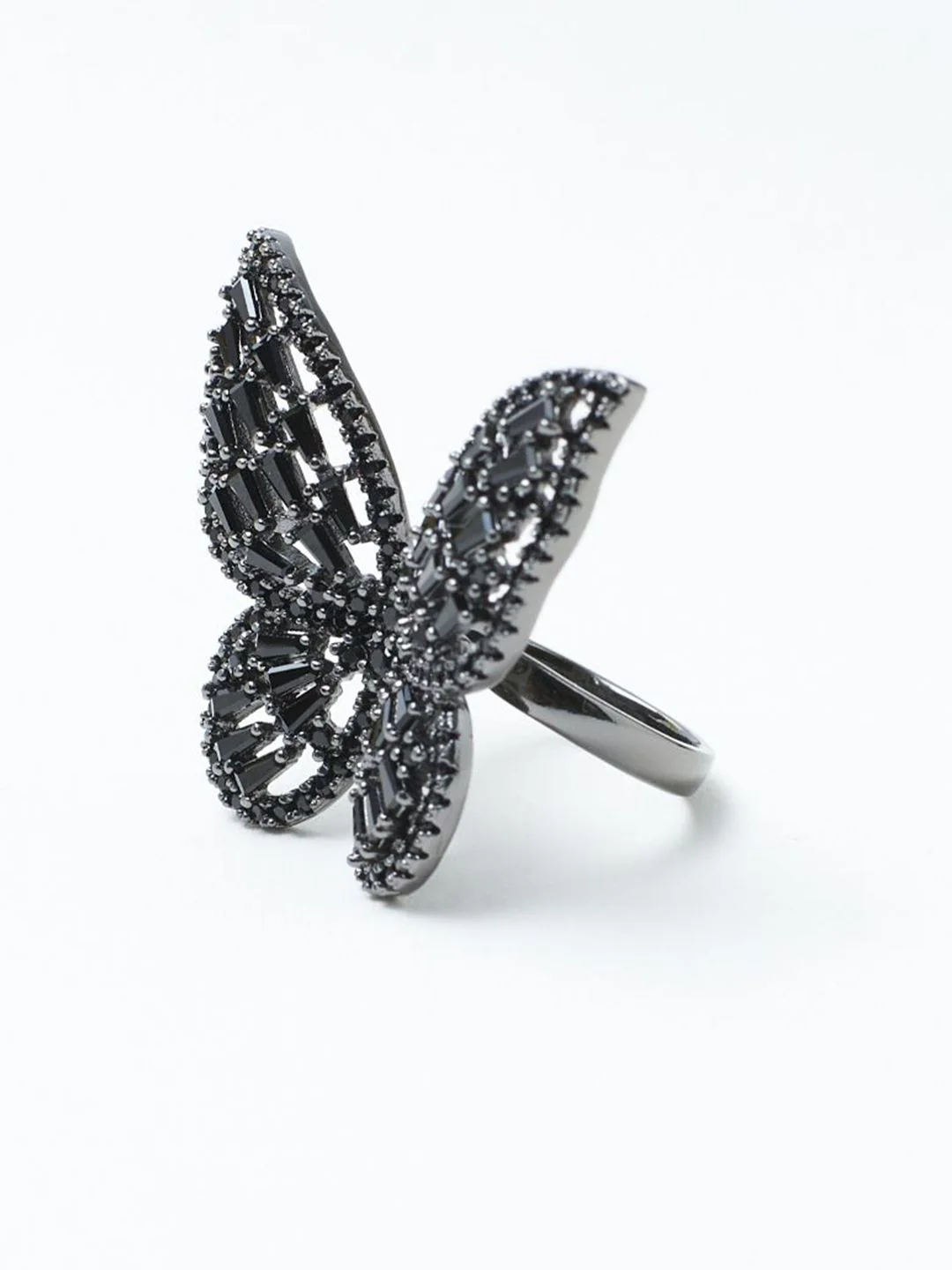 SALTY Black Beauty Bliss Stylish Adjustable Finger Ring - Image 6