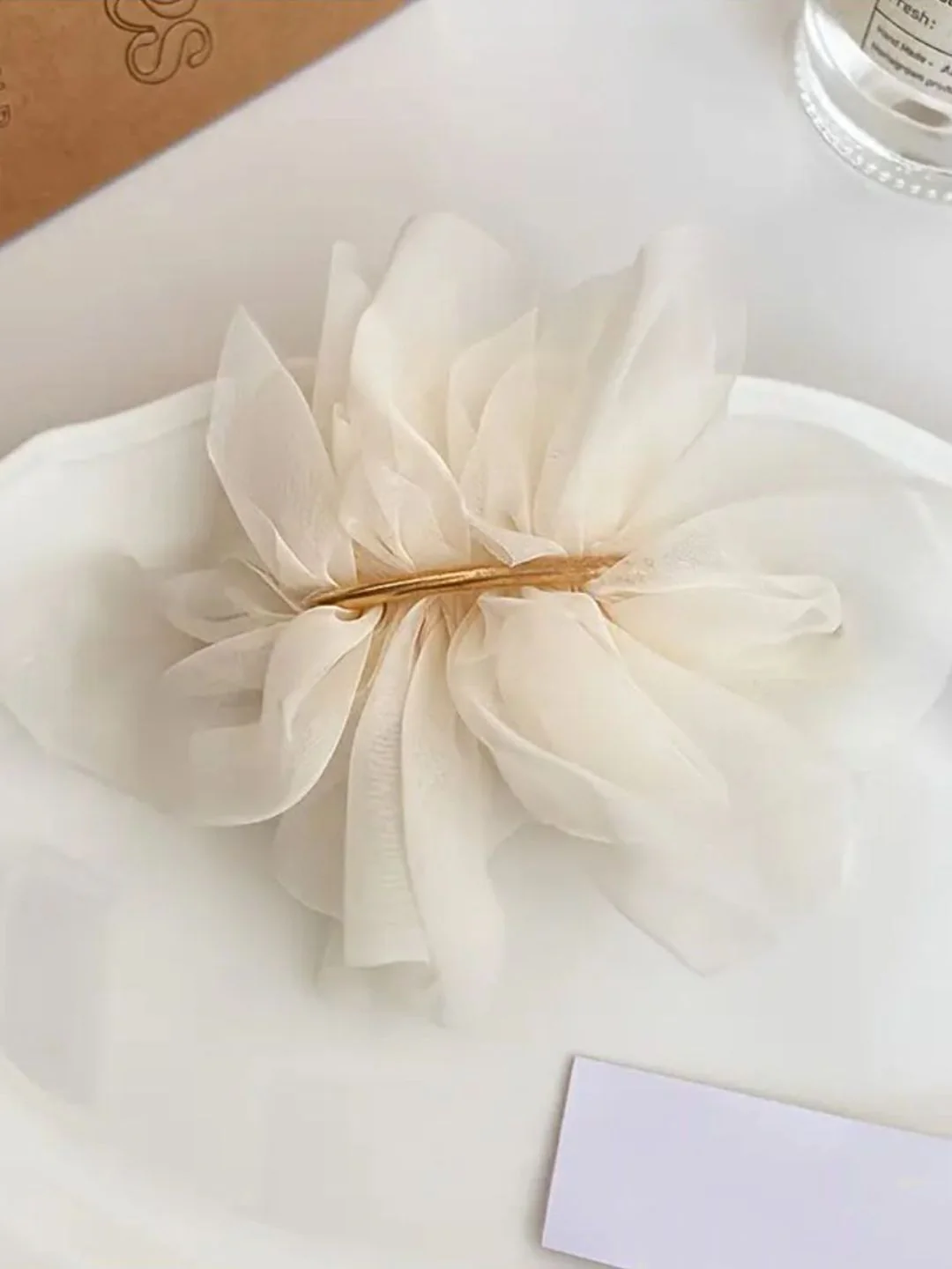 SALTY Bride Ruffle Hair Pin for Women & Girls - Image 4
