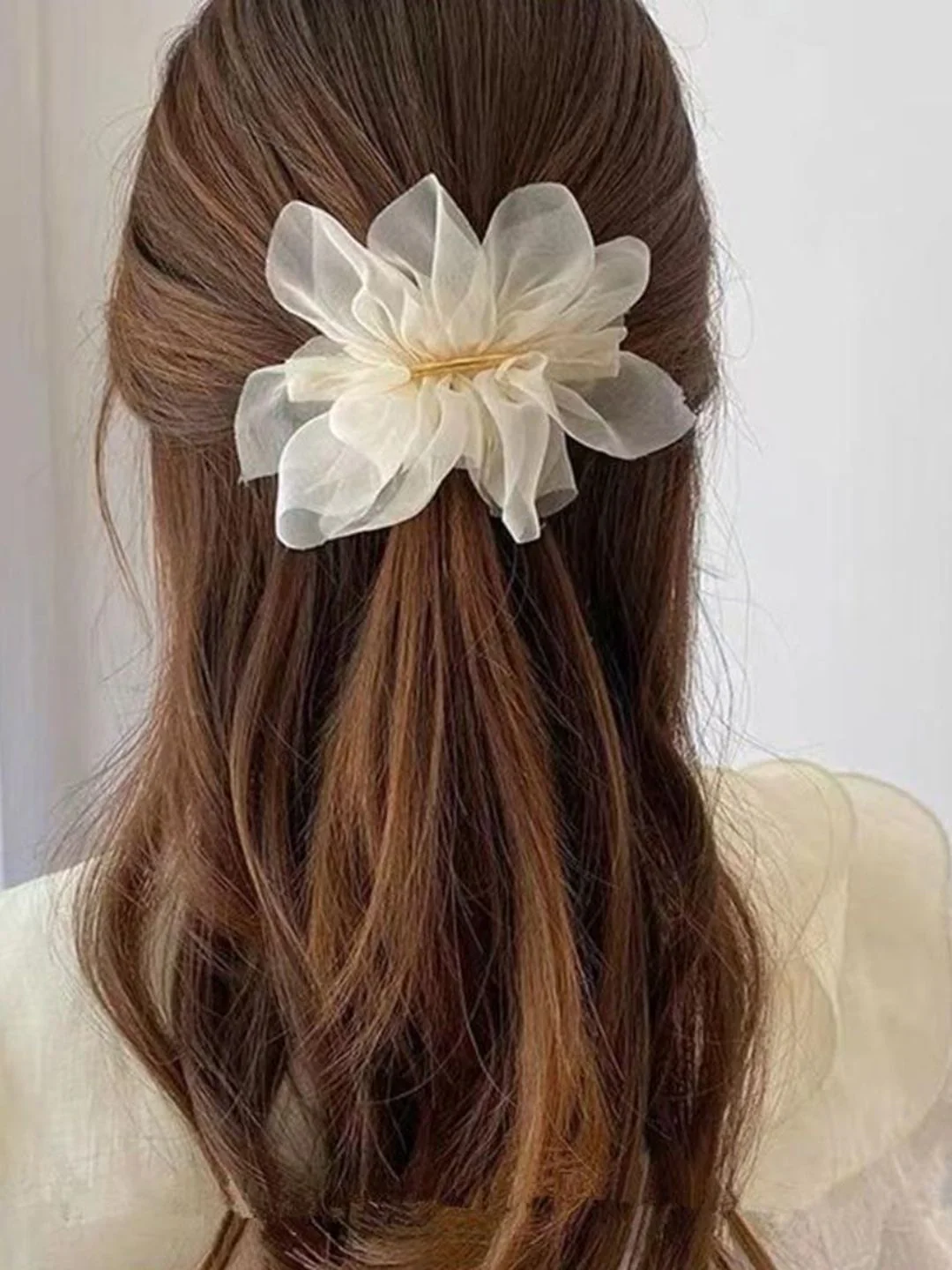 SALTY Bride Ruffle Hair Pin for Women & Girls - Image 7