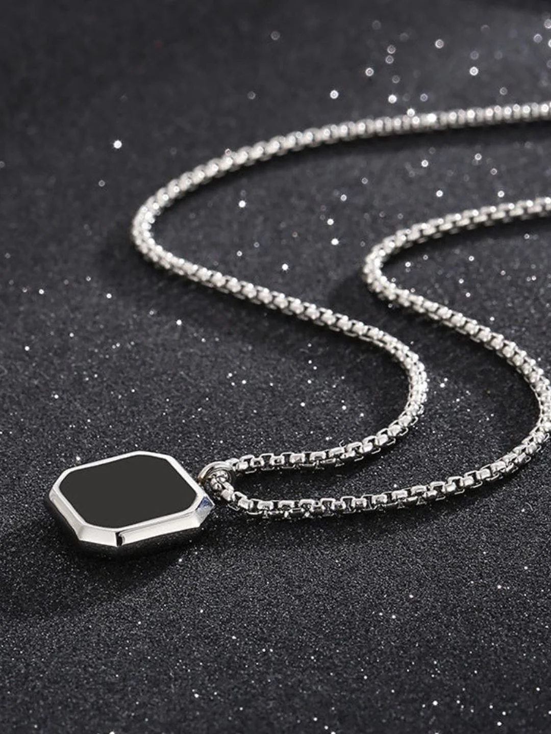 SALTY Men Stainless Steel Stone Studded Jewellery Set - Image 3