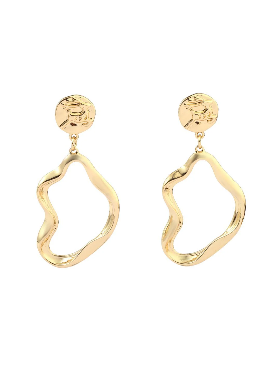 SALTY Prolific Luxury Contemporary Shaped Drop Earrings - Image 3