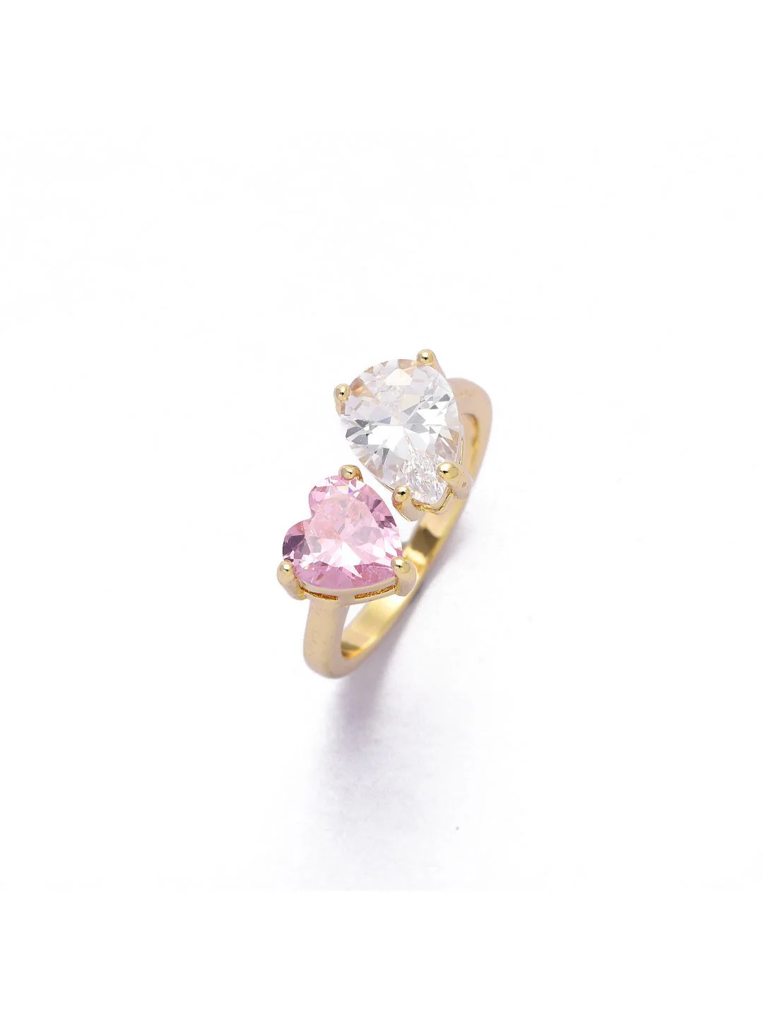 SALTY Women & Girls Double Crystal studded ToietMoi Finger Ring - Image 2