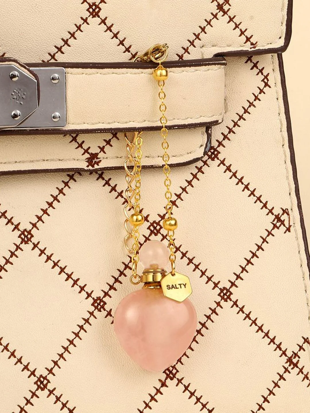 SALTY Women Quartz Perfume Bottle Charm Bracelet - Image 3