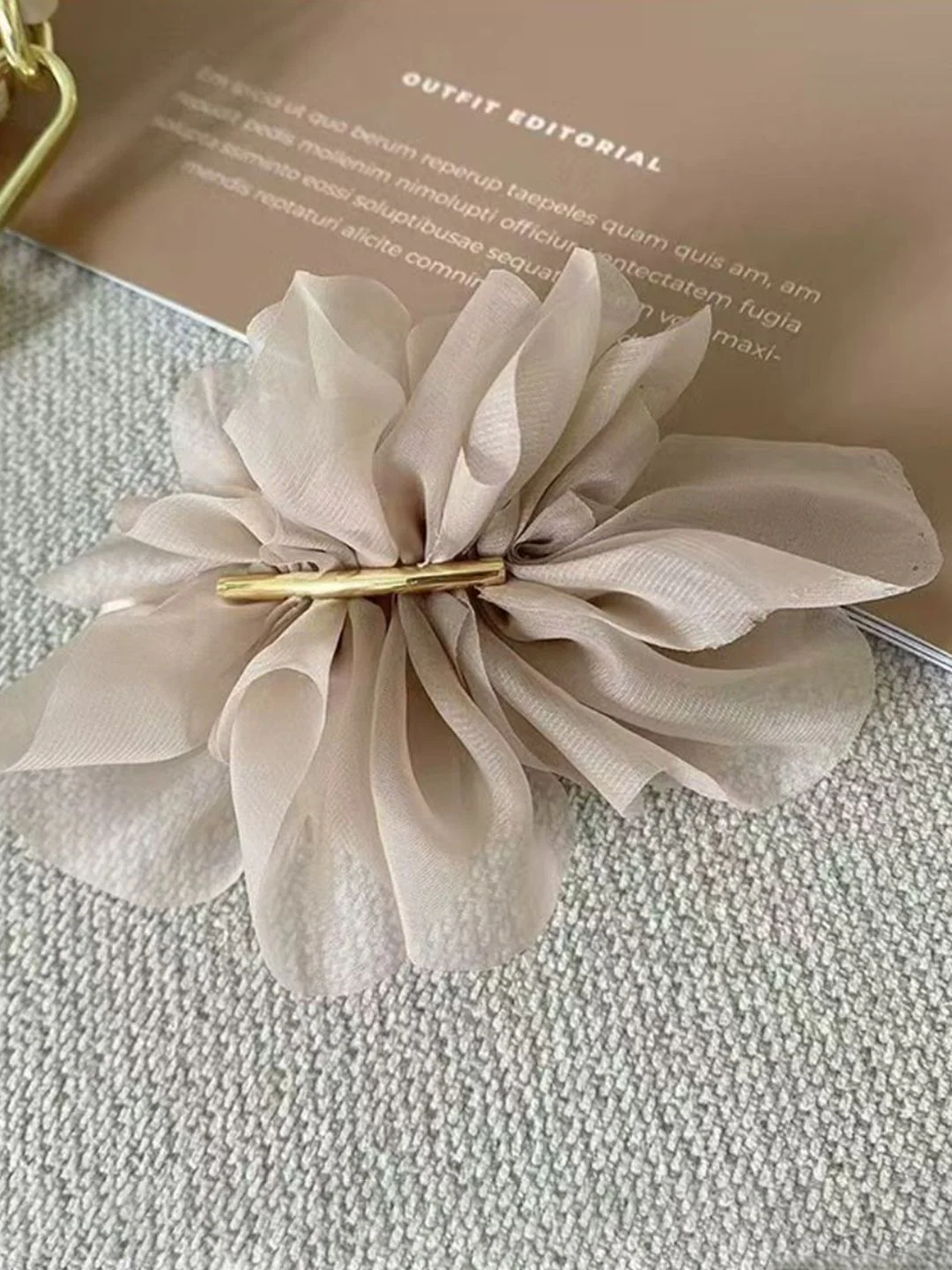 SALTY Women Ruffle Hair Pin for Hair Accessories - Image 3