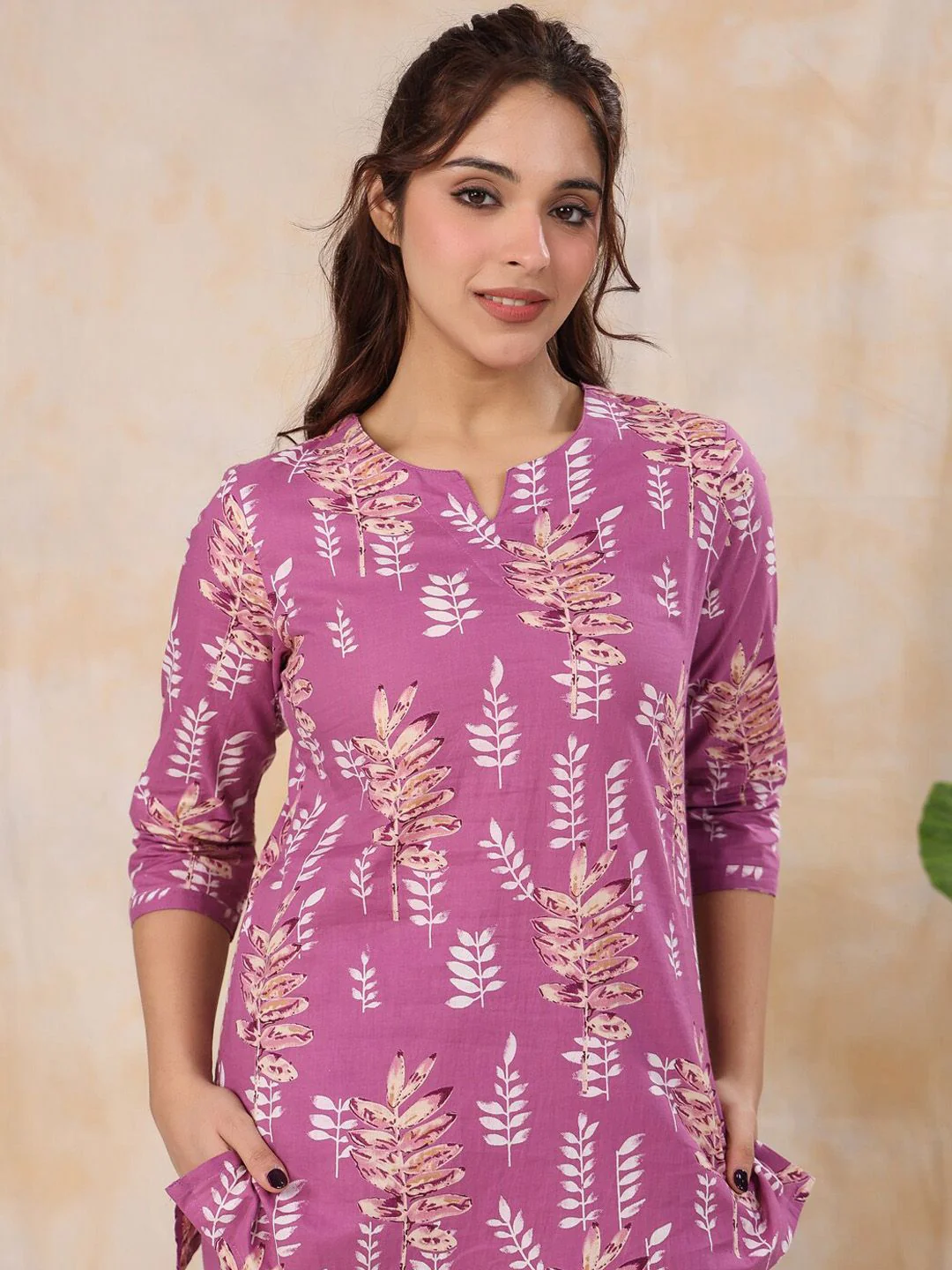 SANSKRUTIHOMES Floral Printed Pure Cotton Night Suit - Image 2