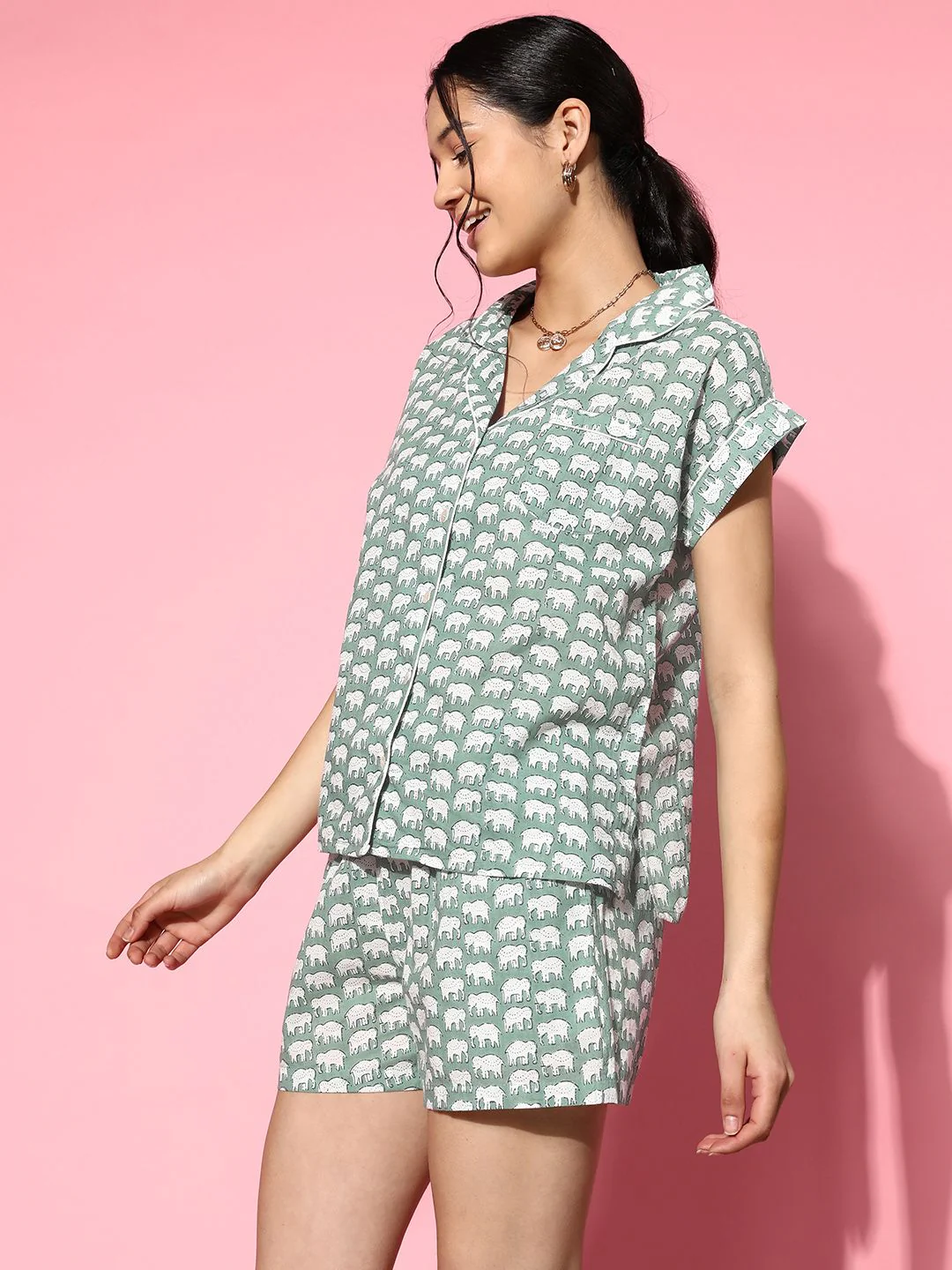 SANSKRUTIHOMES Printed Cotton Night suit - Image 5