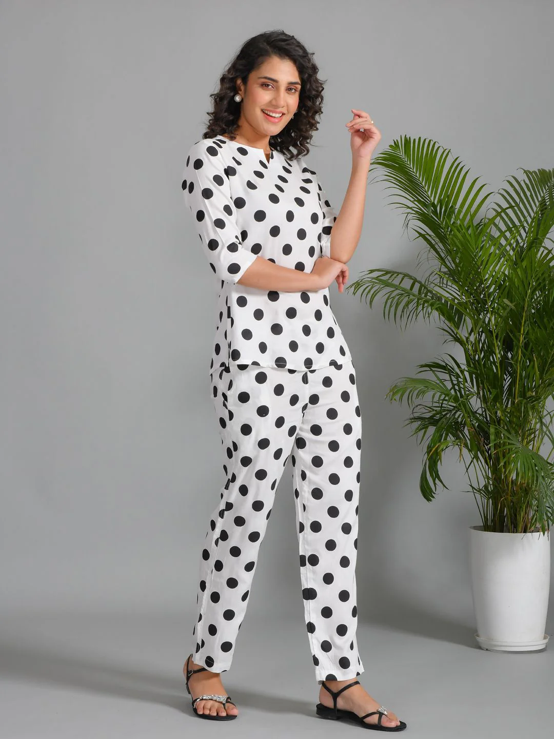 SANSKRUTIHOMES Printed Pattern Top With Trouser - Image 3
