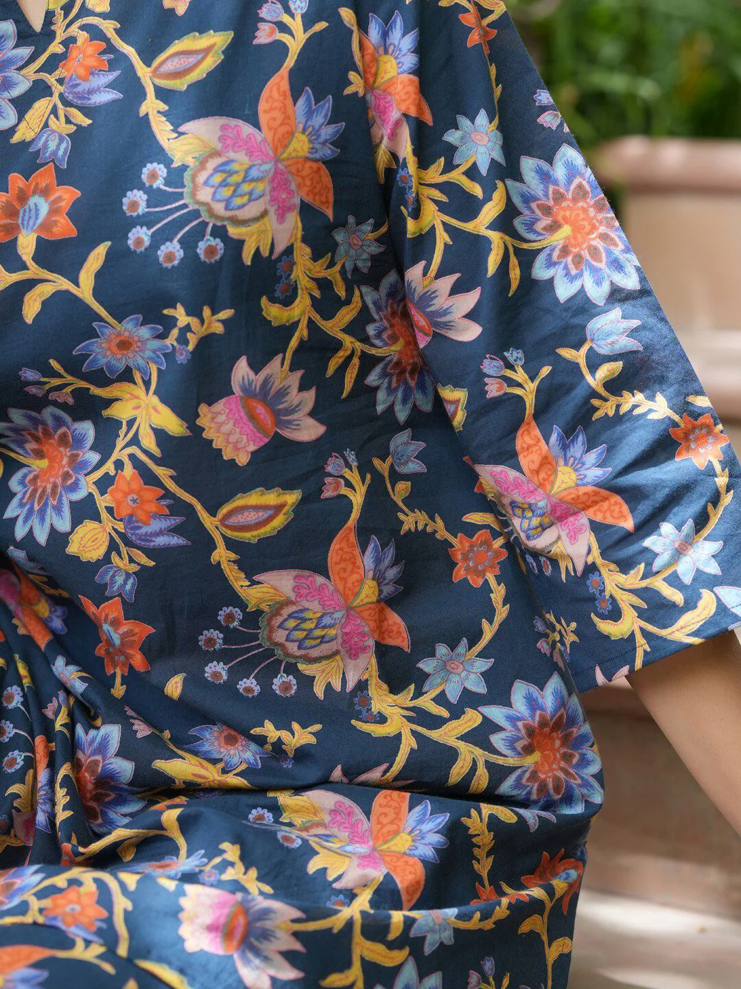 SANSKRUTIHOMES Printed Pure Cotton Night Suit - Image 2