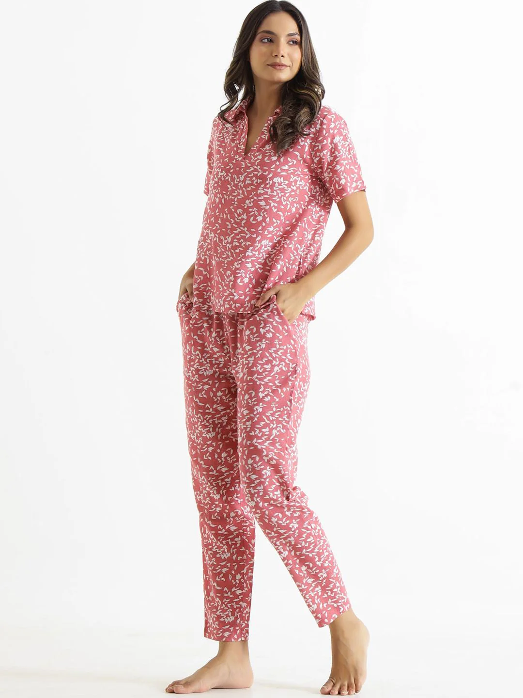SANSKRUTIHOMES Printed Pure Cotton Night Suit - Image 5