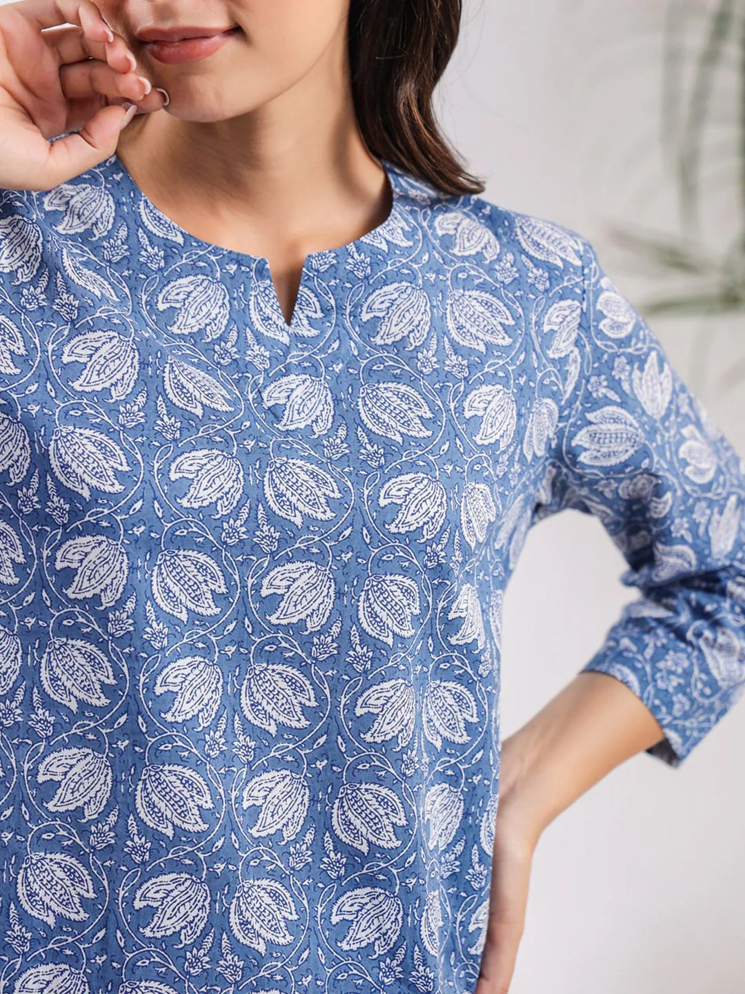 SANSKRUTIHOMES Printed Pure Cotton Night Suit - Image 2