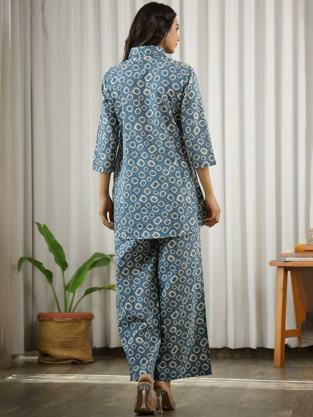 SANSKRUTIHOMES Printed Pure Cotton Shirt & Trousers - Image 4