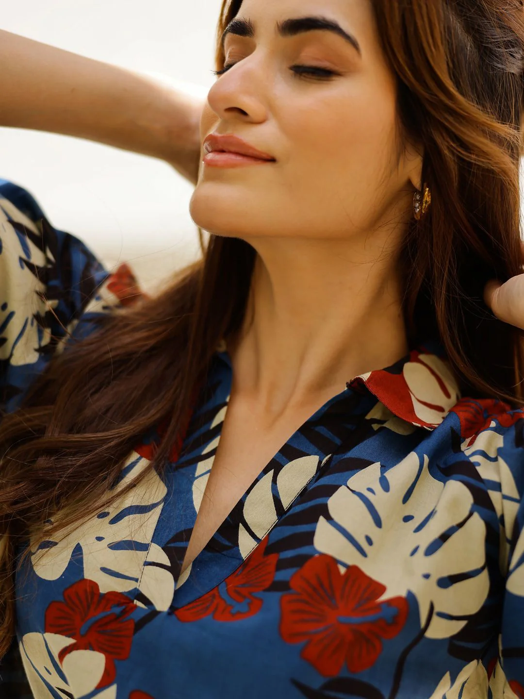 SANSKRUTIHOMES Tropical Printed Pure Cotton Night suit - Image 6