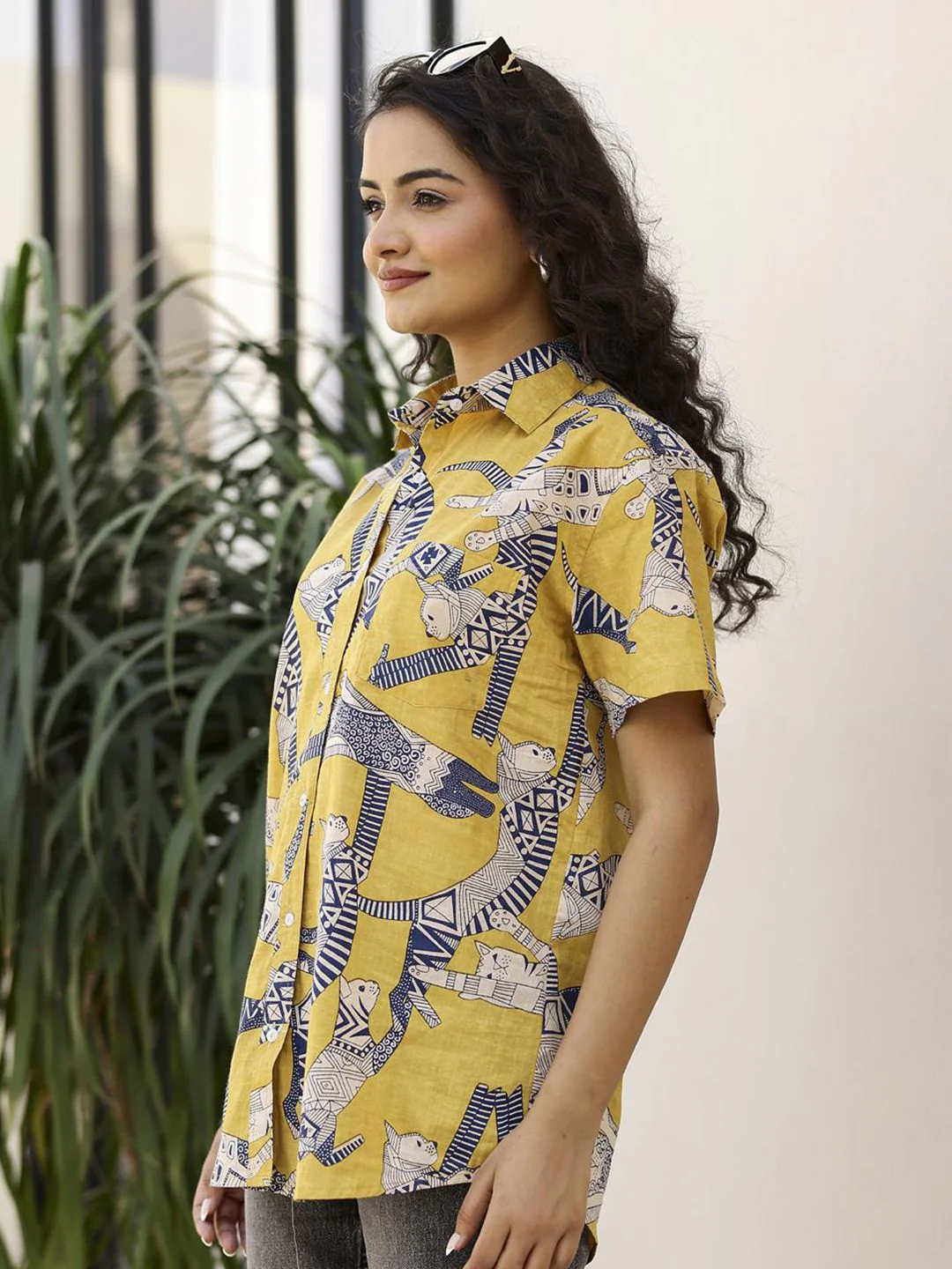 SANSKRUTIHOMES Women Abstract Printed Casual Shirt - Image 5