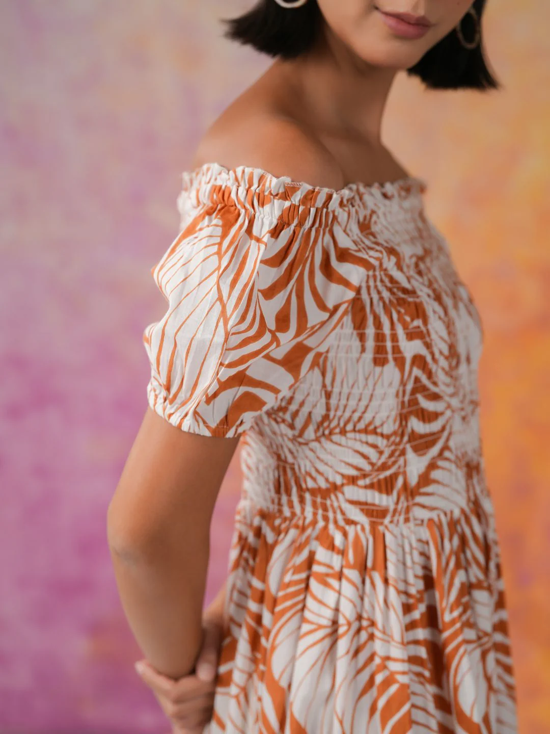 SANSKRUTIHOMES Women Floral Printed Cotton Fit & Flare Dress - Image 7