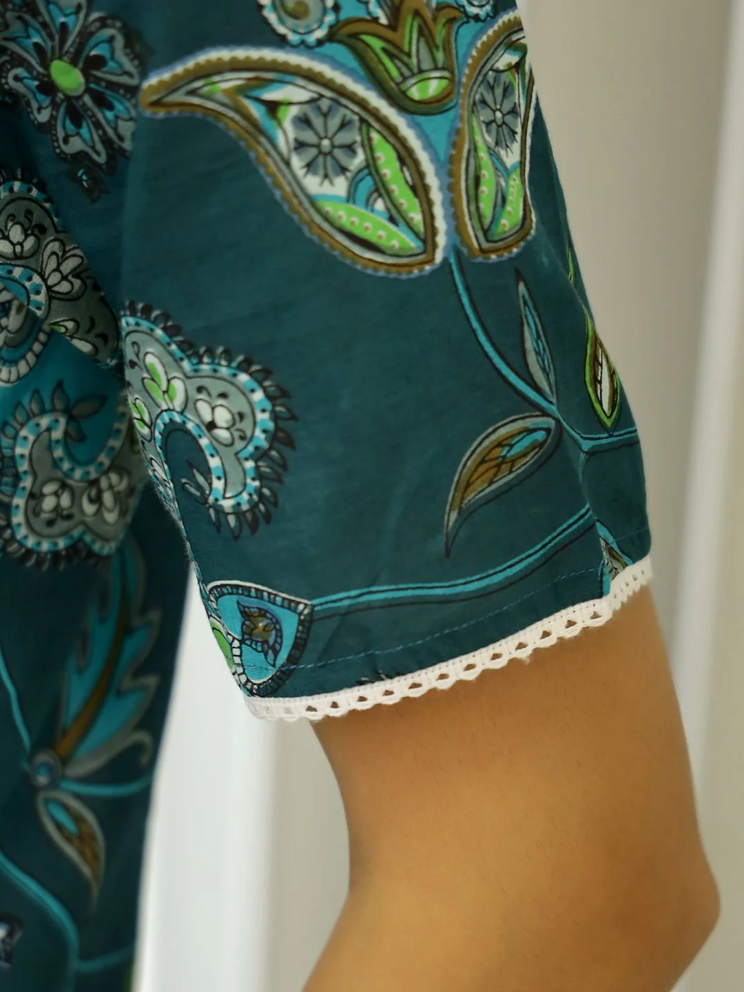 SANSKRUTIHOMES Women Printed Cotton Night suit - Image 5
