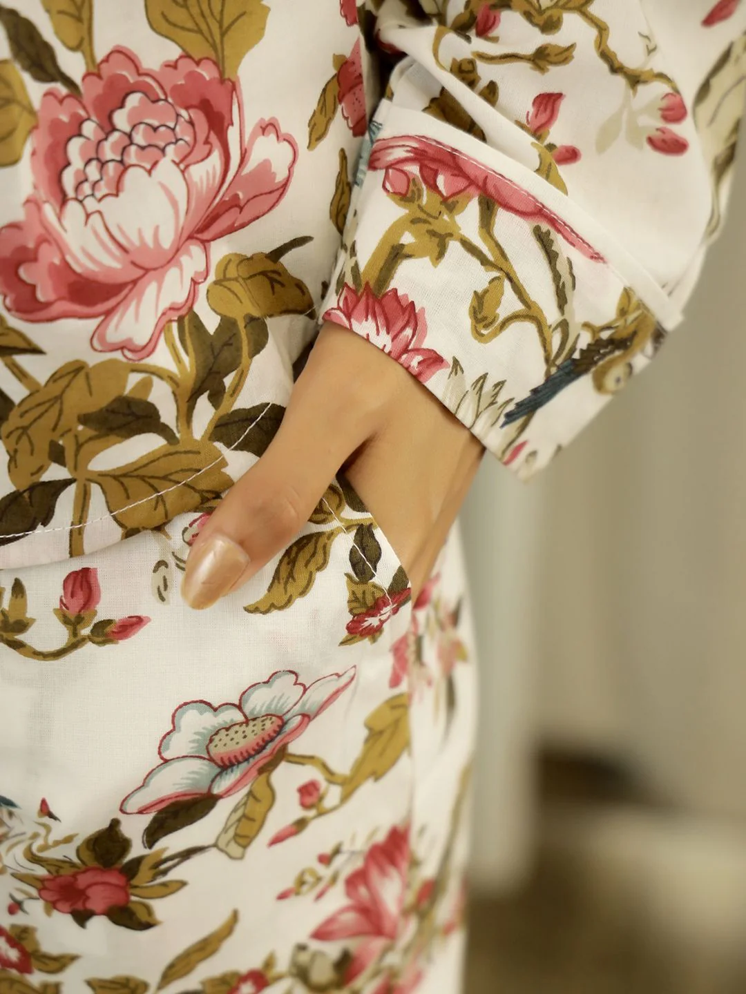 SANSKRUTIHOMES Women Printed Cotton Night suit - Image 3