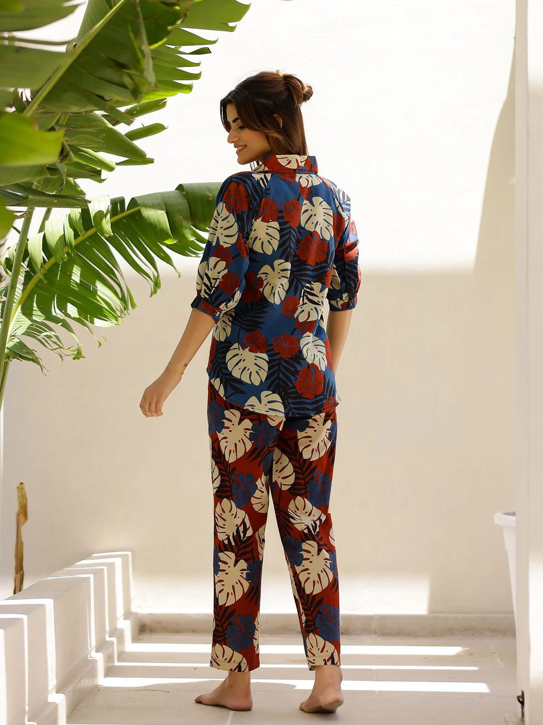 SANSKRUTIHOMES Women Printed Night suit - Image 3