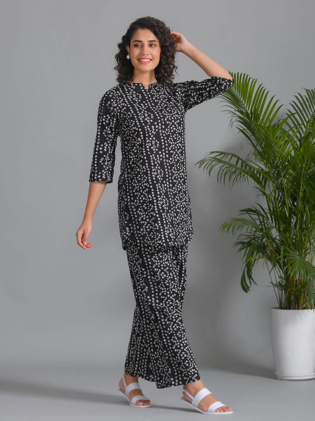 SANSKRUTIHOMES Women Printed Pure Cotton Night suit - Image 3