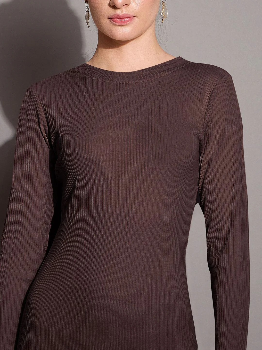 SASSAFRAS BASICS Bodycon Midi Dress - Image 2
