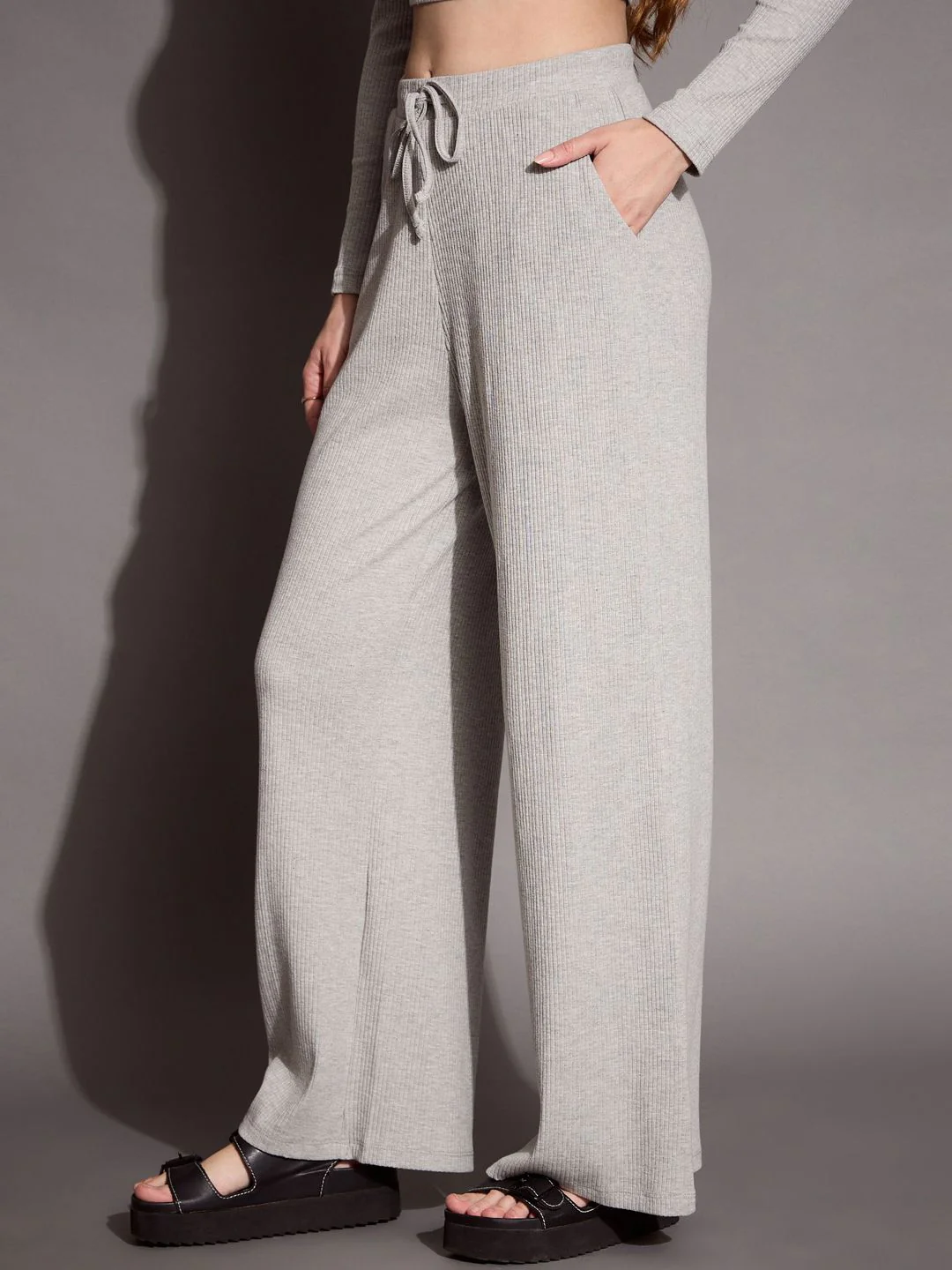 SASSAFRAS BASICS Solid Ribbed Trouser - Image 2