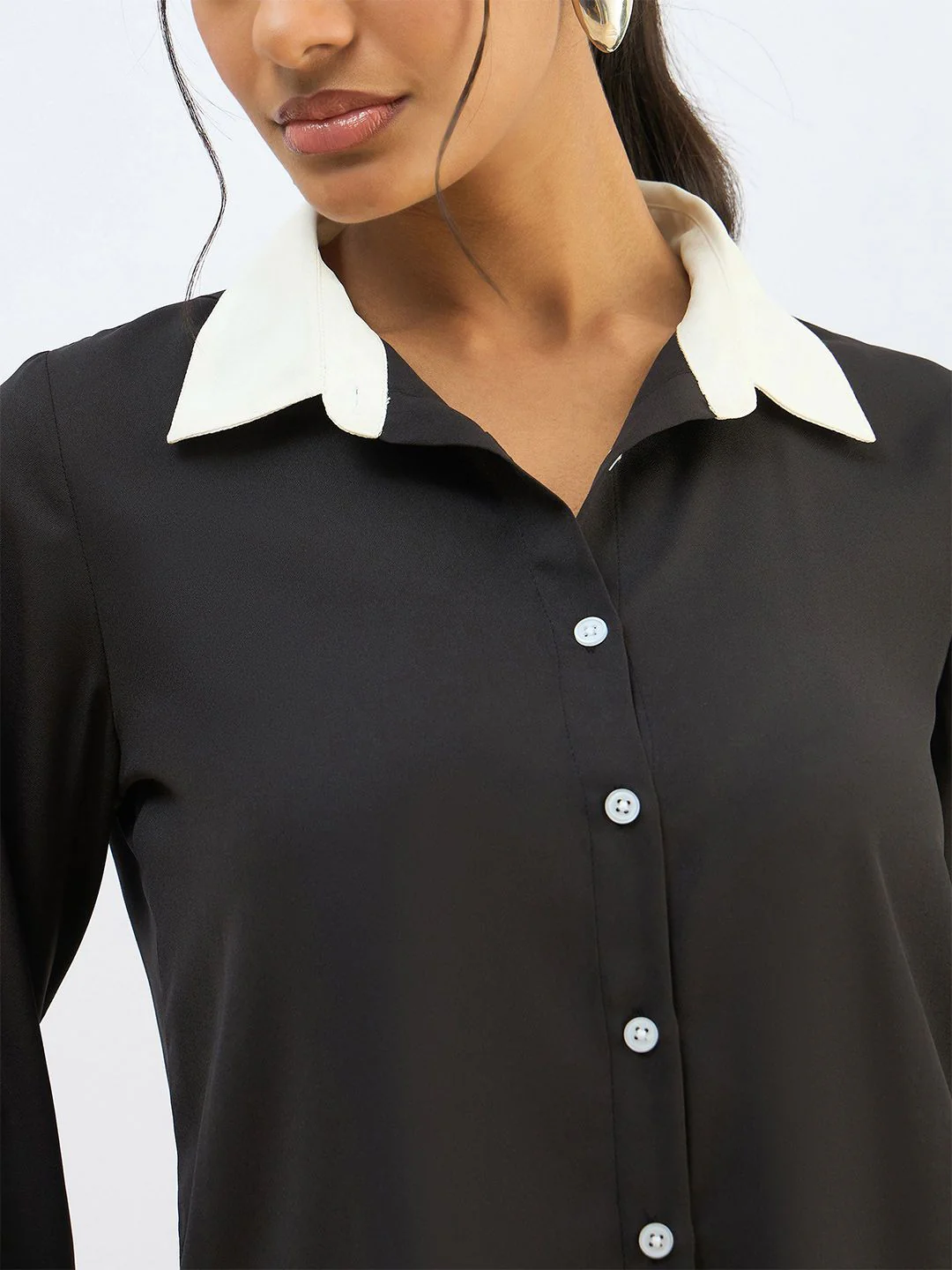 SASSAFRAS BASICS Women Opaque Casual Shirt - Image 2