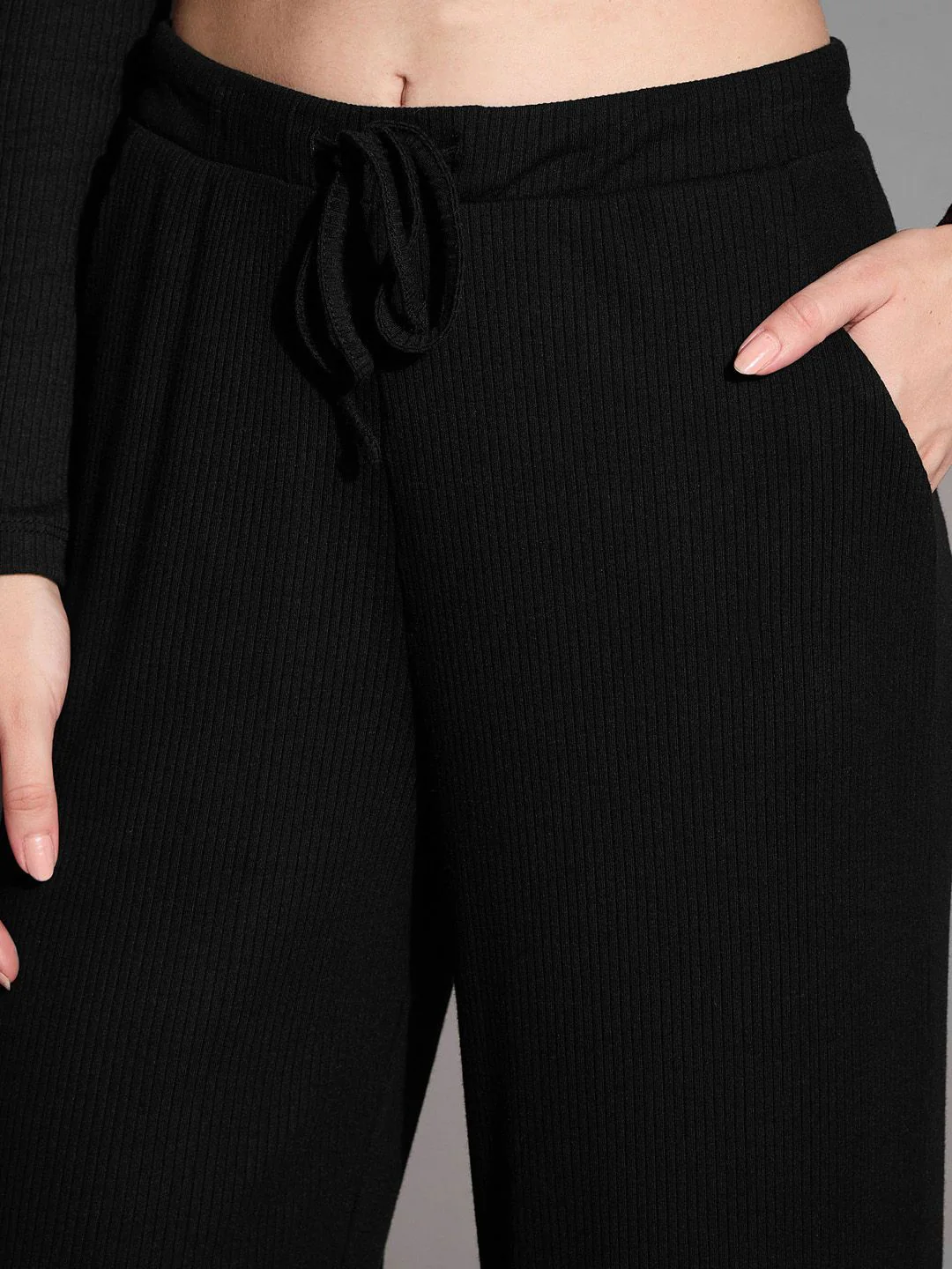 SASSAFRAS BASICS Women Solid Relaxed Fit Track Pants - Image 7