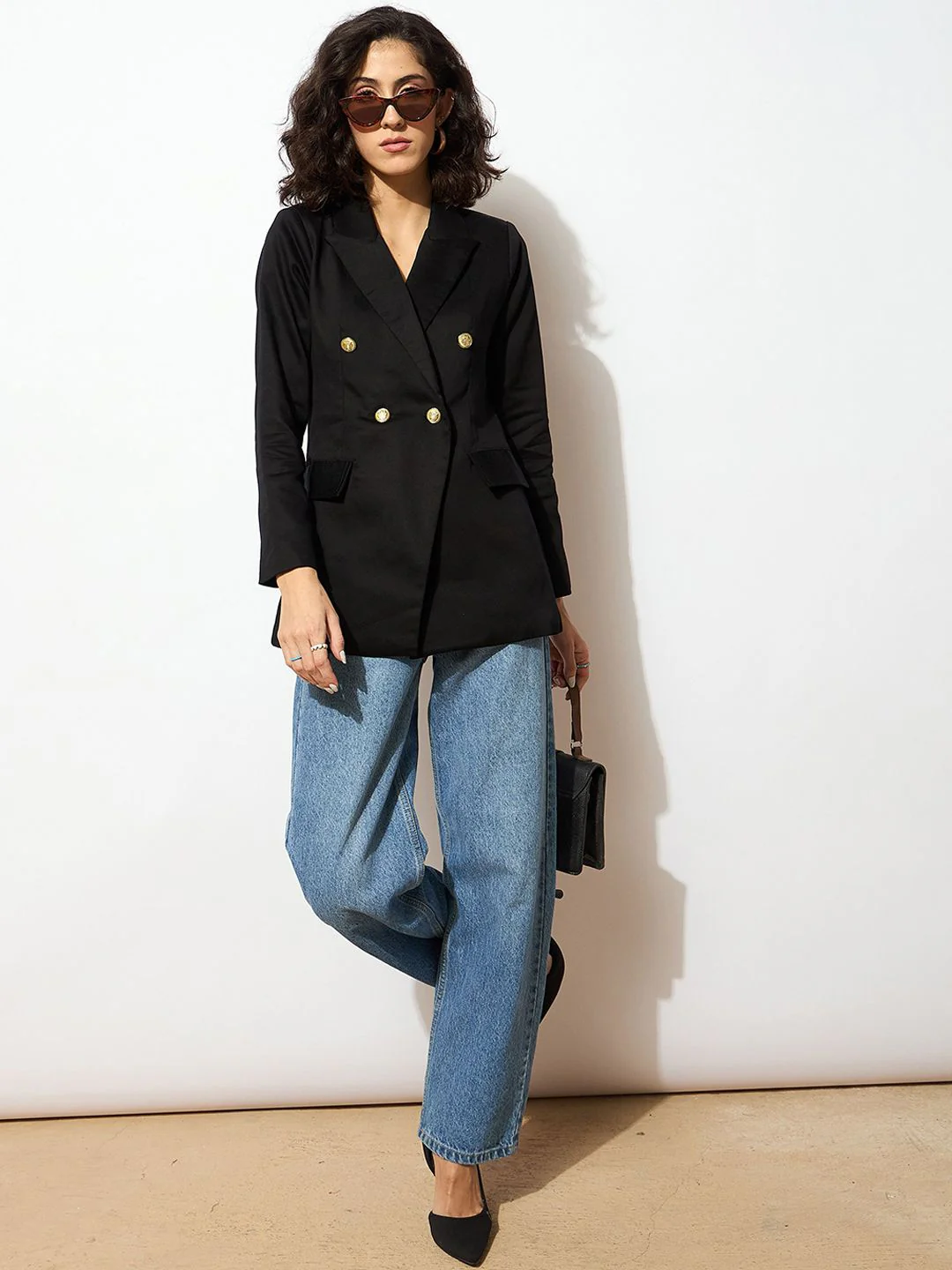 SASSAFRAS Comfort Fit Double Breasted Blazer - Image 6