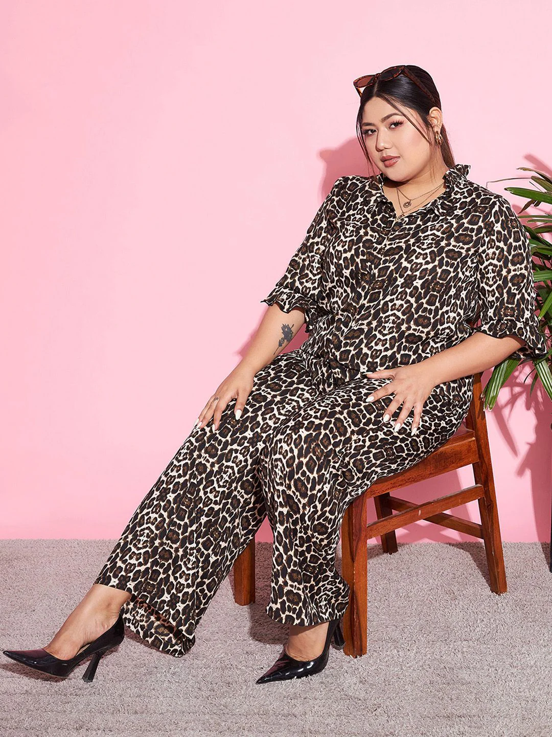SASSAFRAS Curve Animal Printed Shirt With Trousers - Image 6