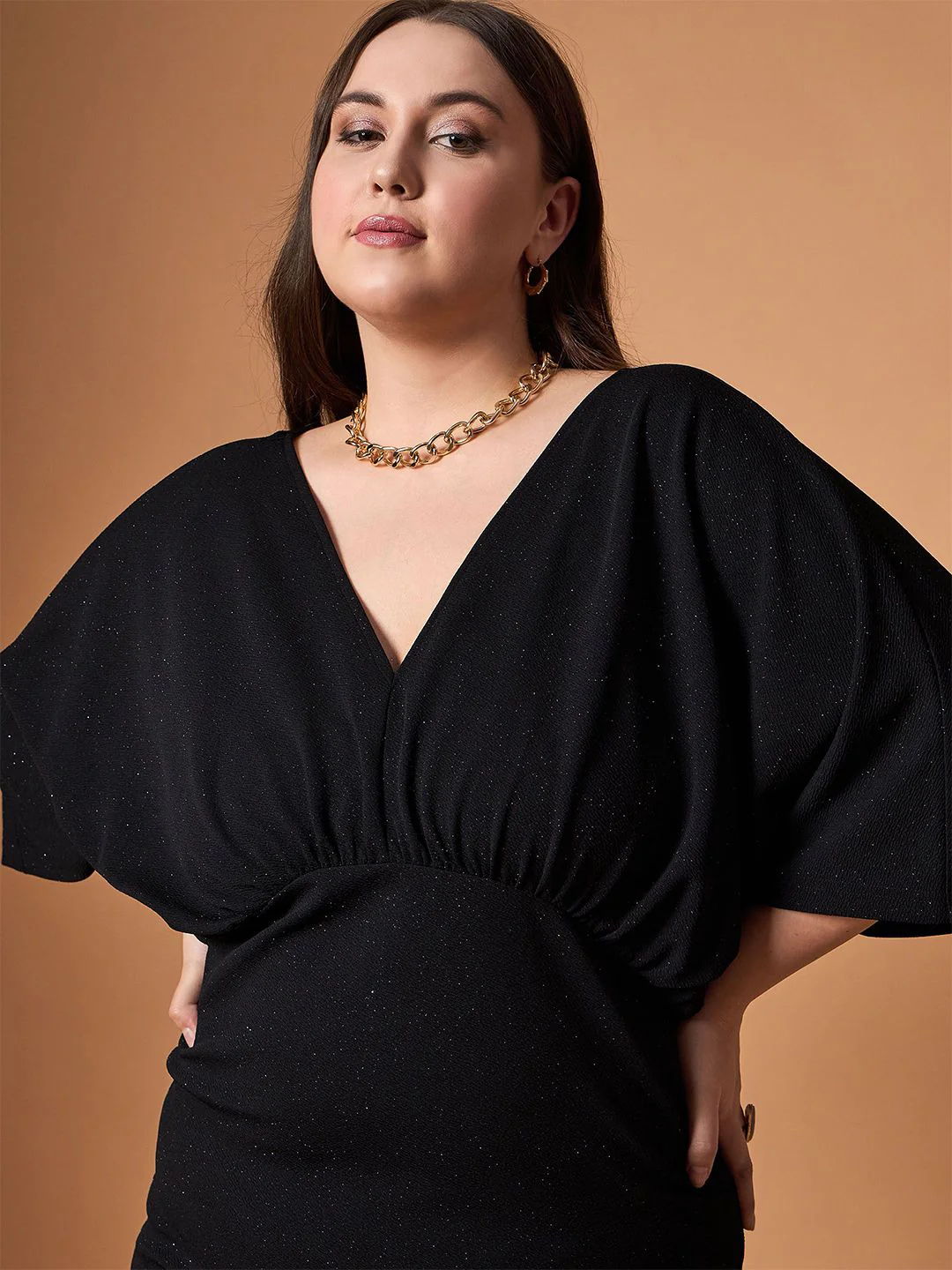 SASSAFRAS Curve Empire Dress - Image 2