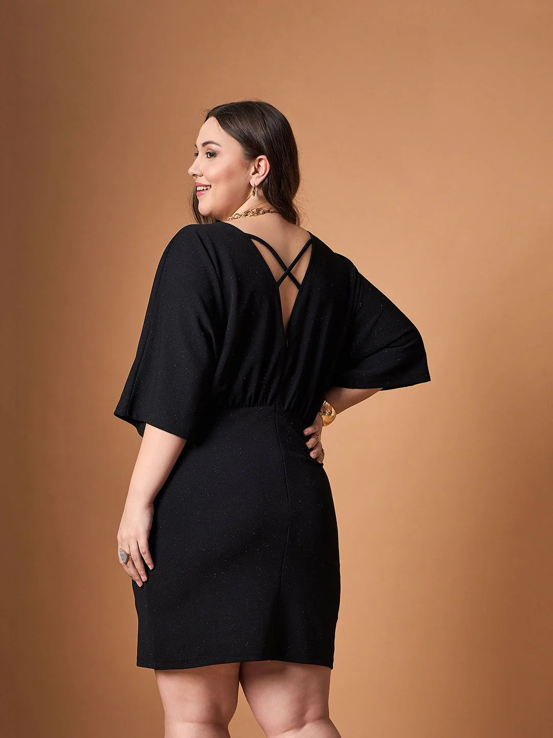 SASSAFRAS Curve Empire Dress - Image 5