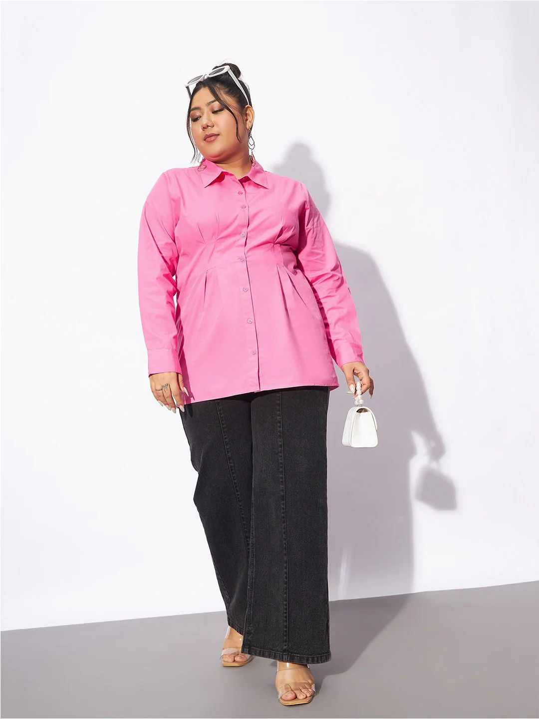 SASSAFRAS Curve Plus Size Pure Cotton Casual Shirt - Image 4