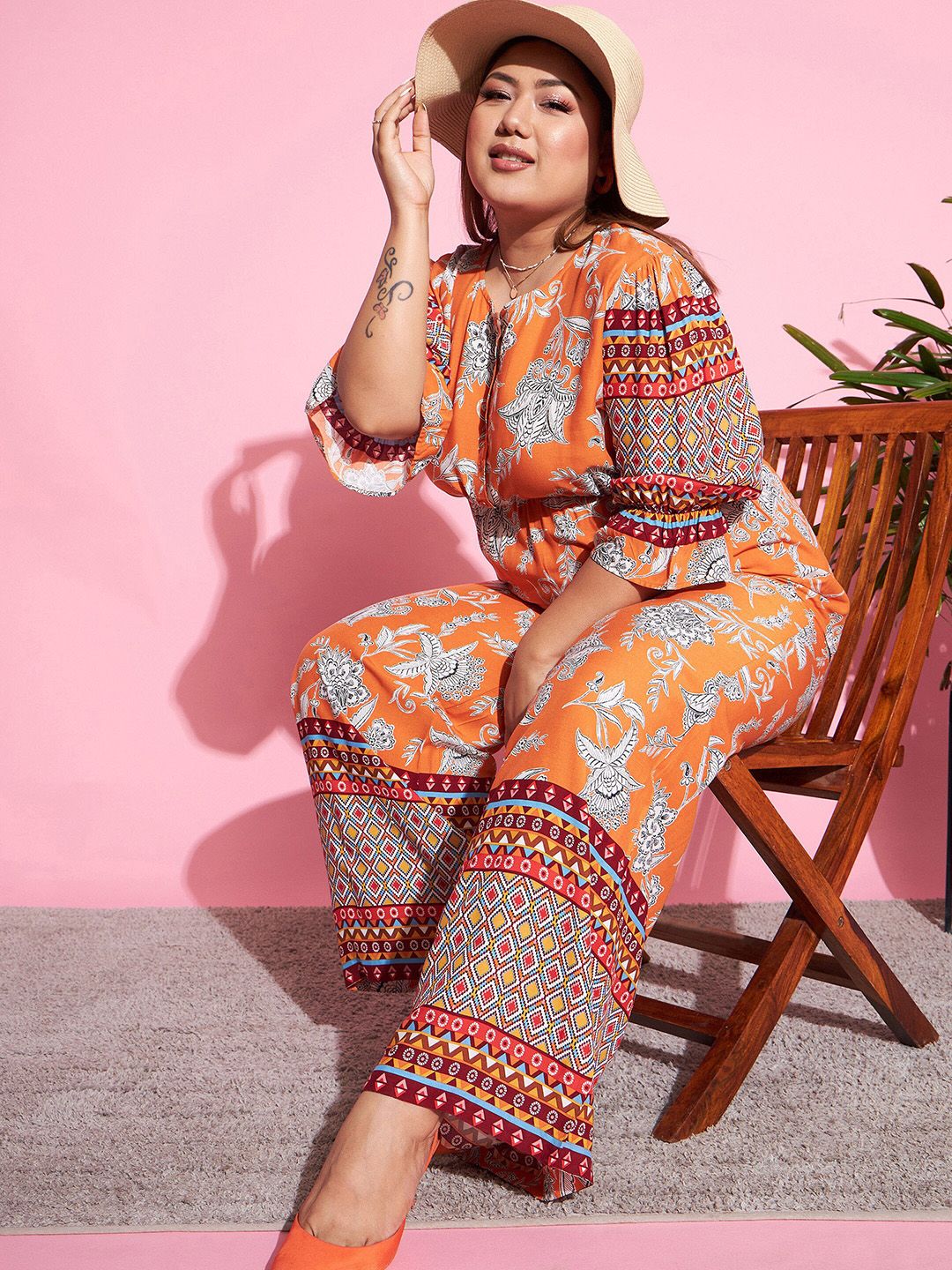 SASSAFRAS Curve Printed Top With Trousers - Image 6