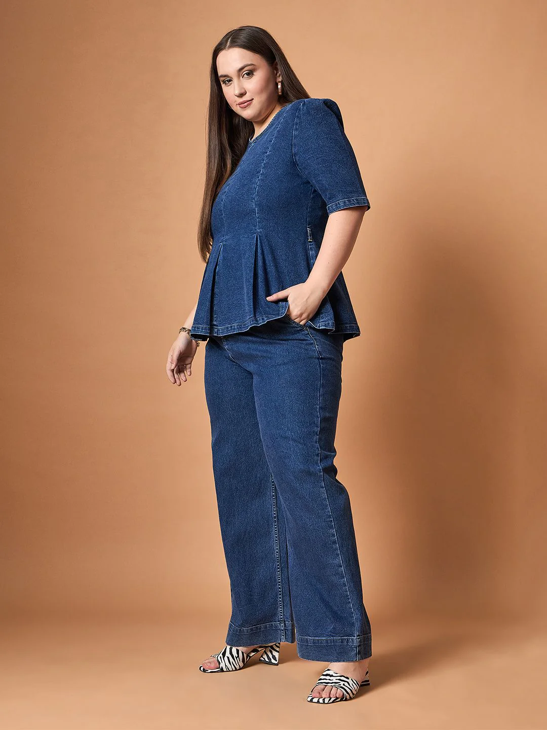 SASSAFRAS Curve Top With Jeans Co-Ords - Image 3