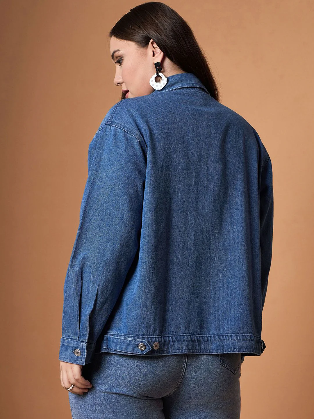 SASSAFRAS Curve Women Denim Jacket - Image 5