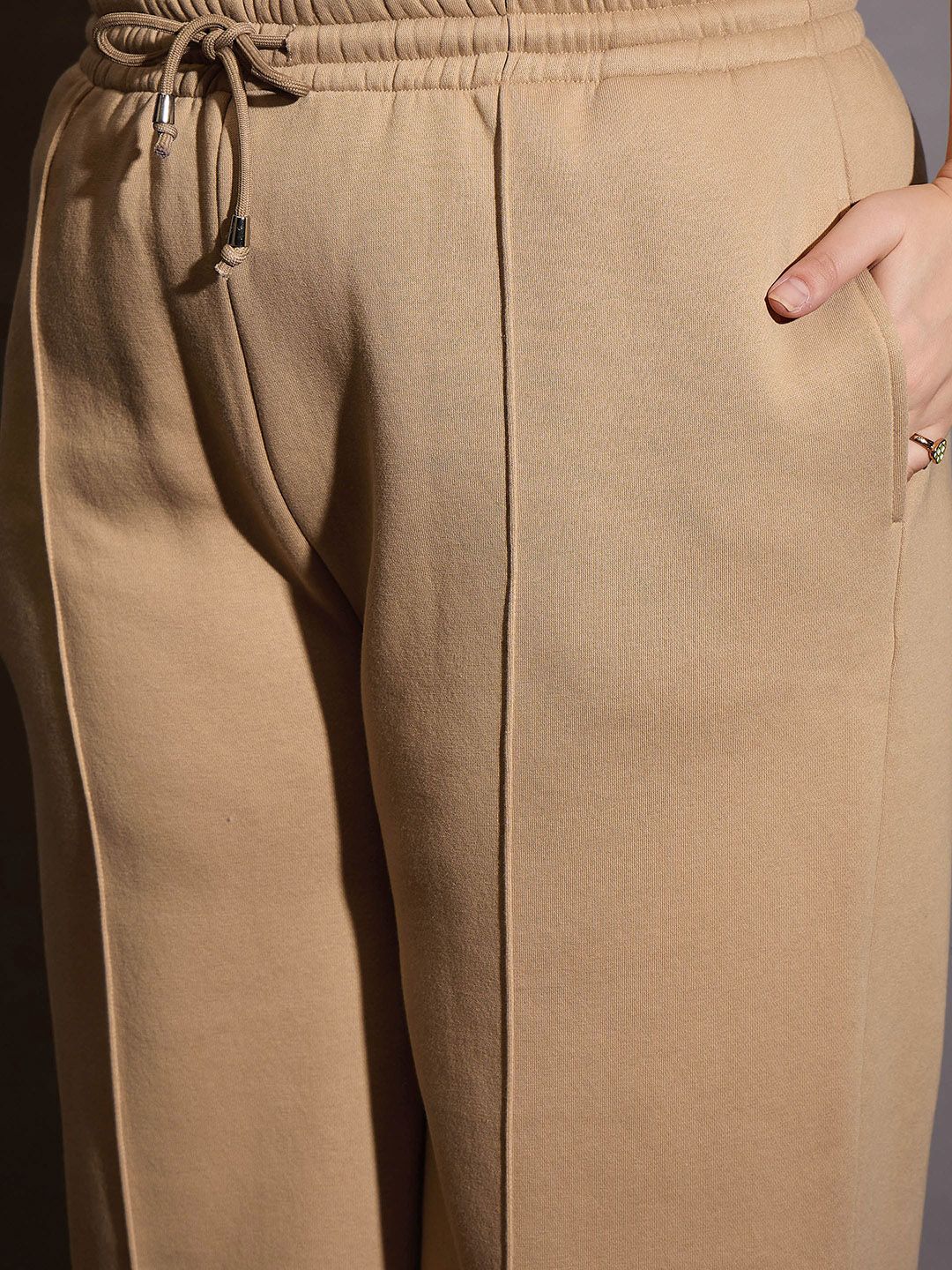 SASSAFRAS Curve Women Mid-Rise Track Pants - Image 7