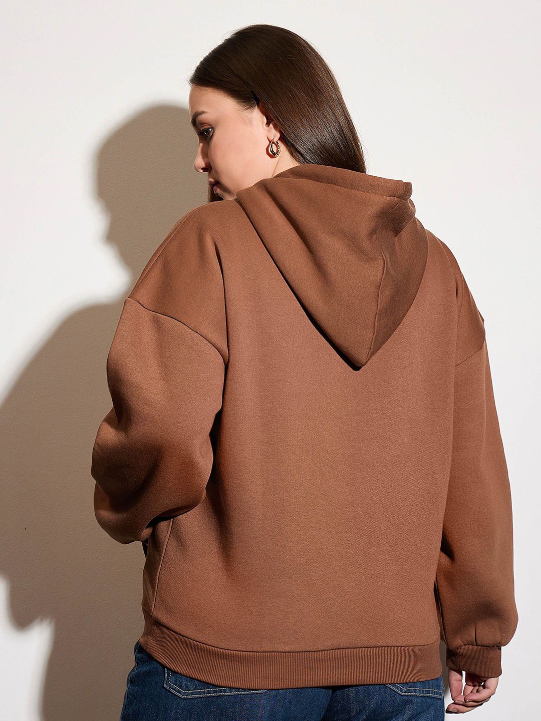 SASSAFRAS Curve Women Plus Size Hooded Pullover Sweatshirt - Image 4