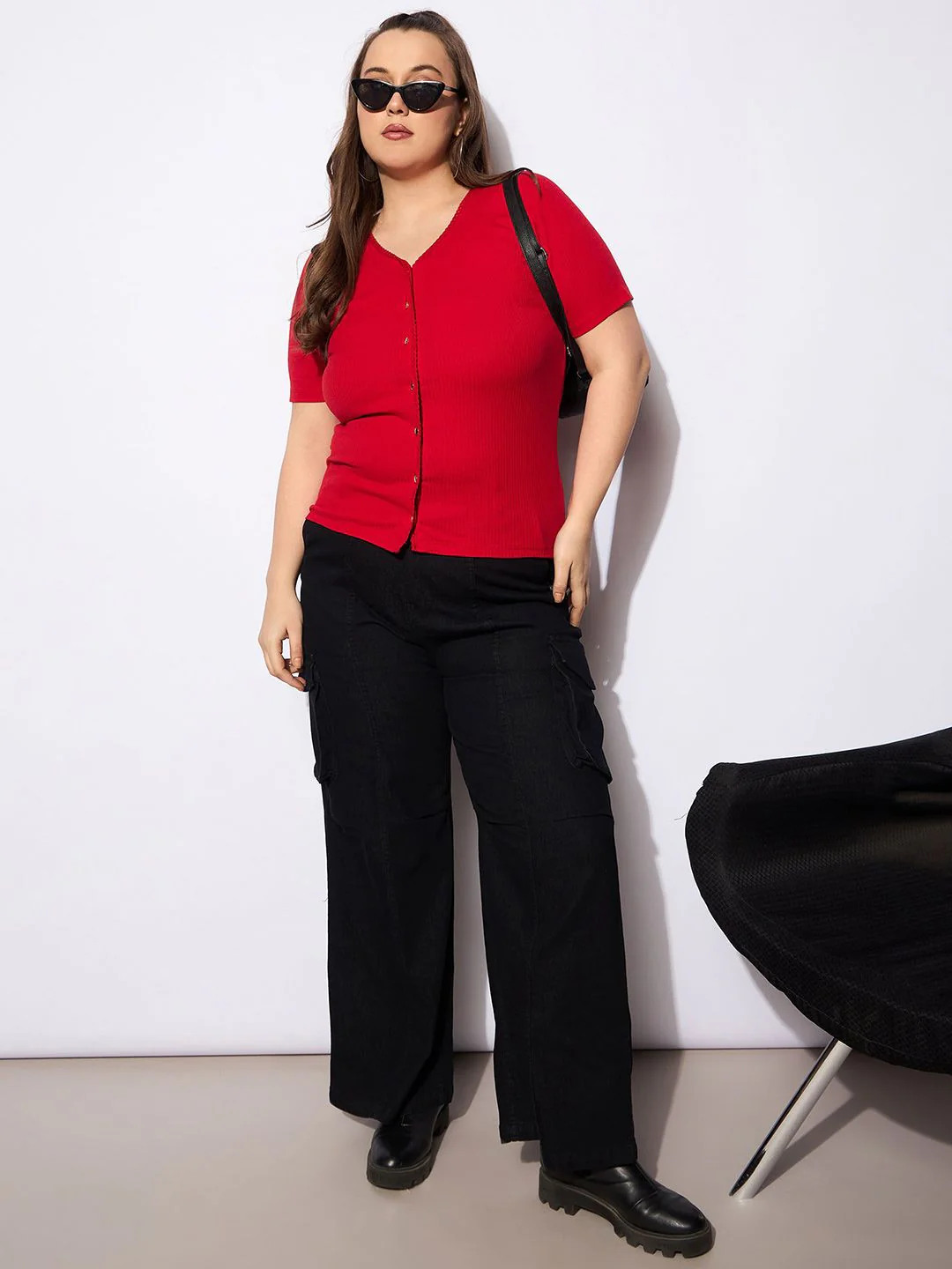 SASSAFRAS Curve Women Plus Size Shirt Style Top - Image 6