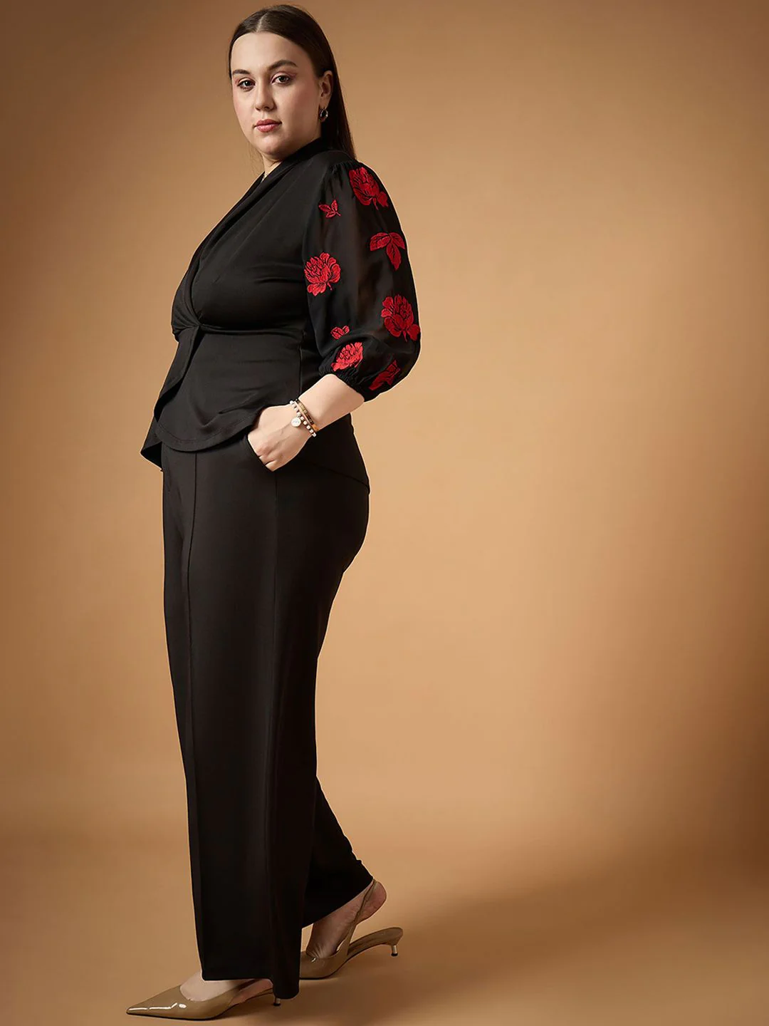 SASSAFRAS Embroidered Top With Trouser Co-Ords - Image 5