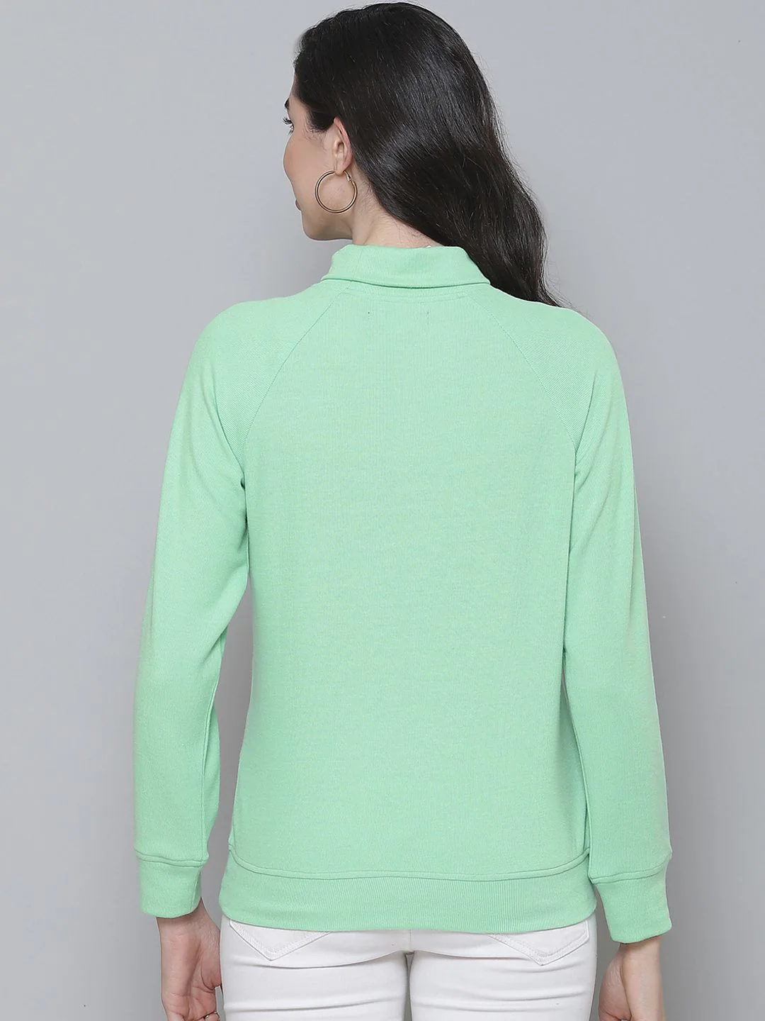 SASSAFRAS Green Ribbed Regular Top - Image 5