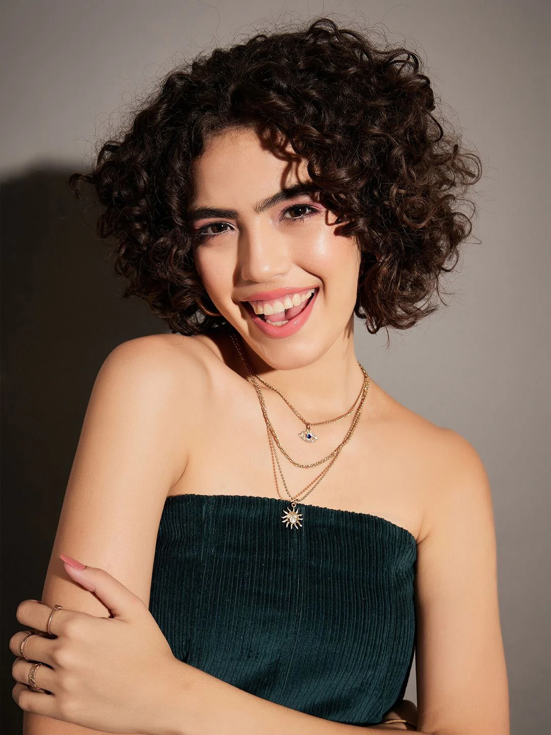 SASSAFRAS Green Strapless Corduroy Tube Top - Image 2