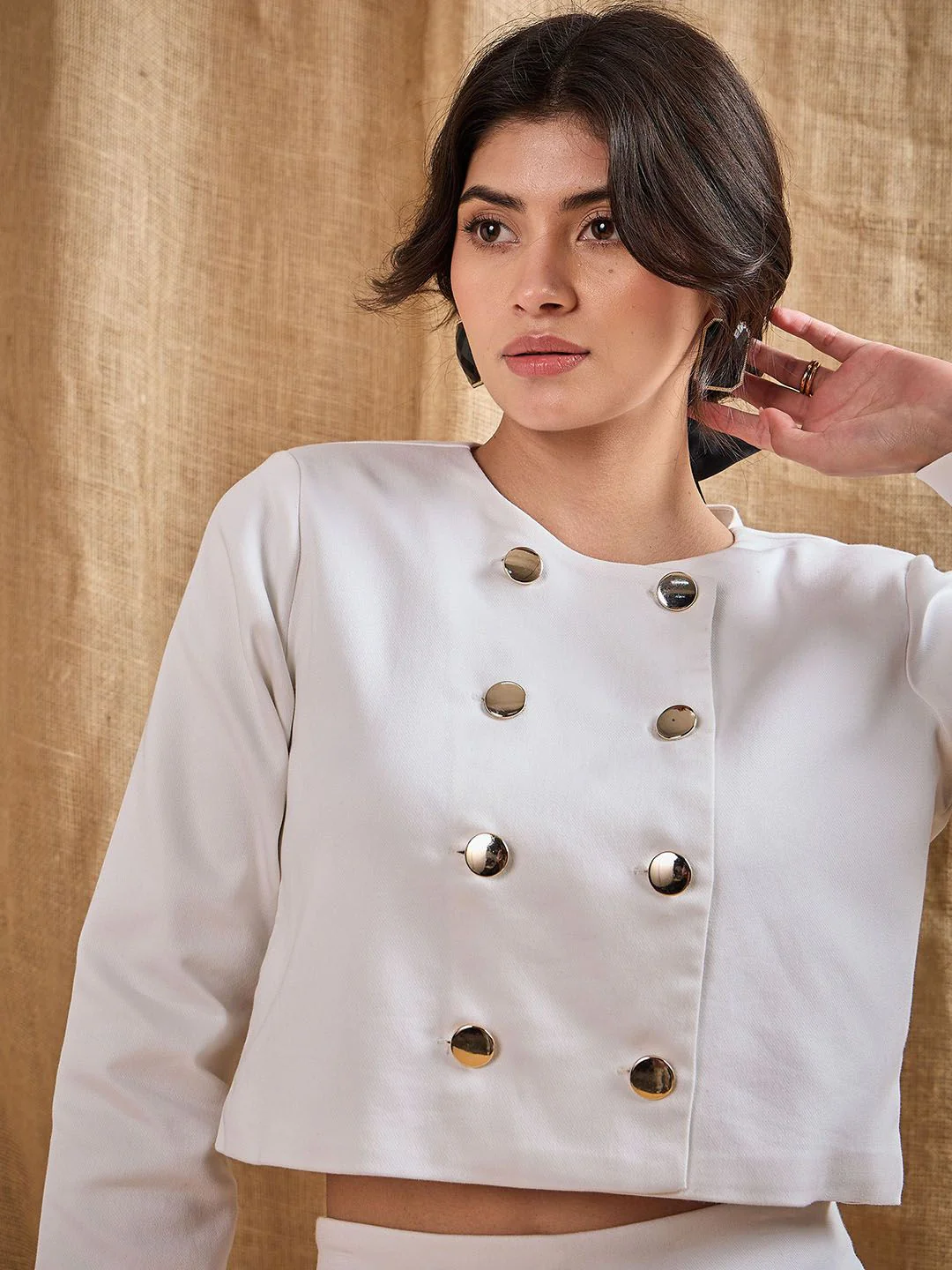 SASSAFRAS Long Sleeves Pea Coat - Image 2