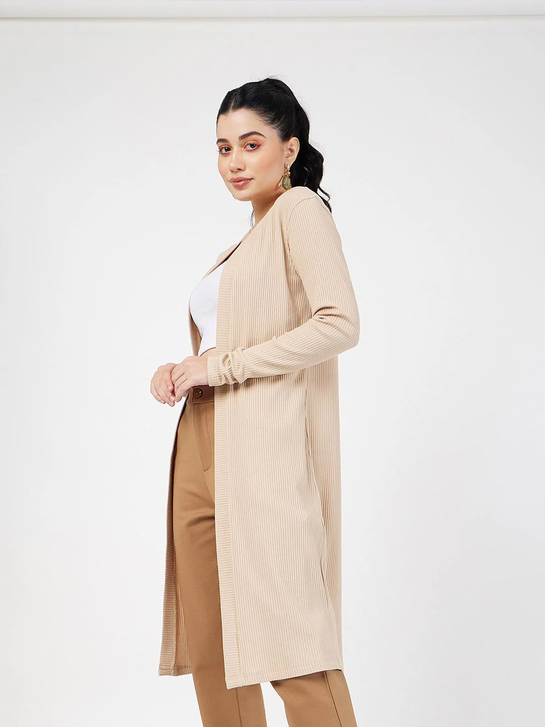 SASSAFRAS Open Front Longline Shrug - Image 10