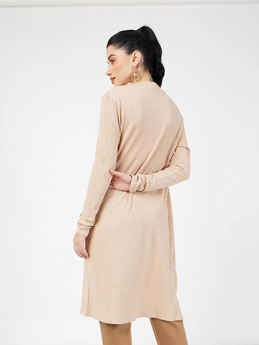 SASSAFRAS Open Front Longline Shrug - Image 4