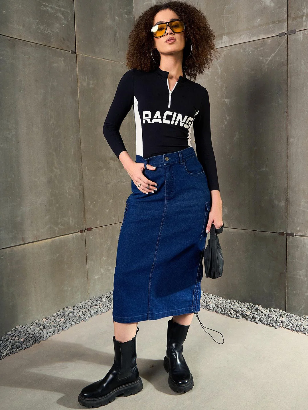 SASSAFRAS Pencil Midi Skirt - Image 4
