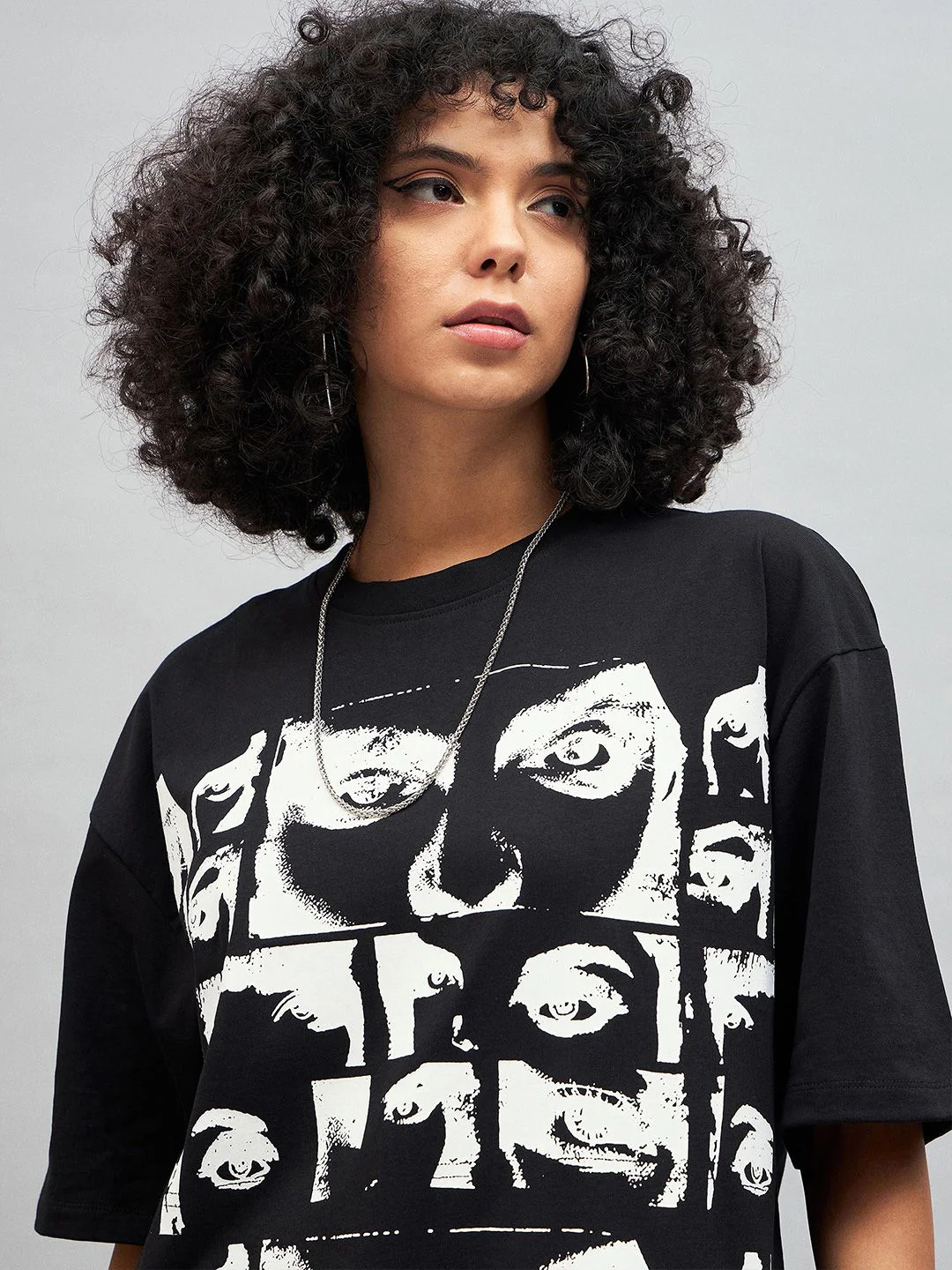 SASSAFRAS Retro Photographic Printed Drop-Shoulder Oversized Pure Cotton T-shirt - Image 2