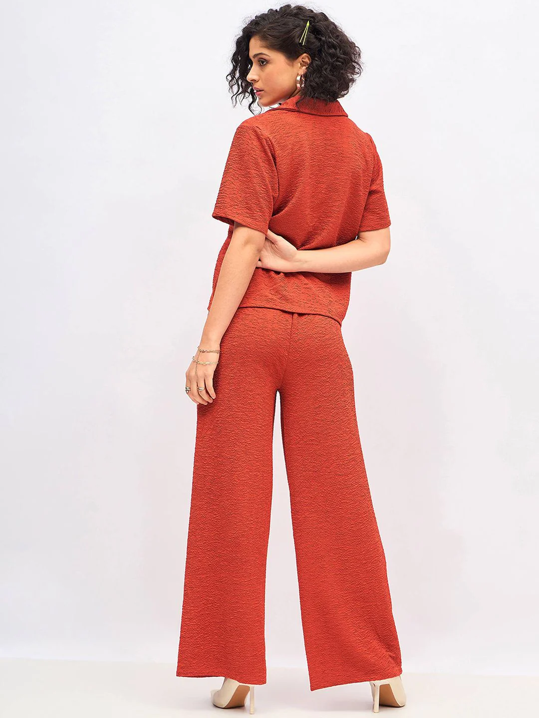 SASSAFRAS Self Design Shirt With Trousers - Image 4